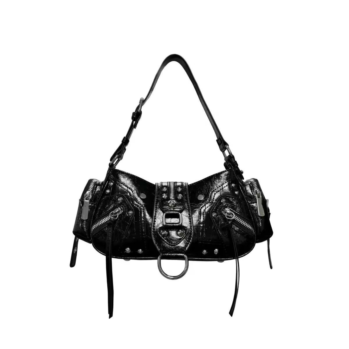 Other Gothic Punk Design PU Leather Shoulder Crossbody Bag Size ONE SIZE - 4 Thumbnail