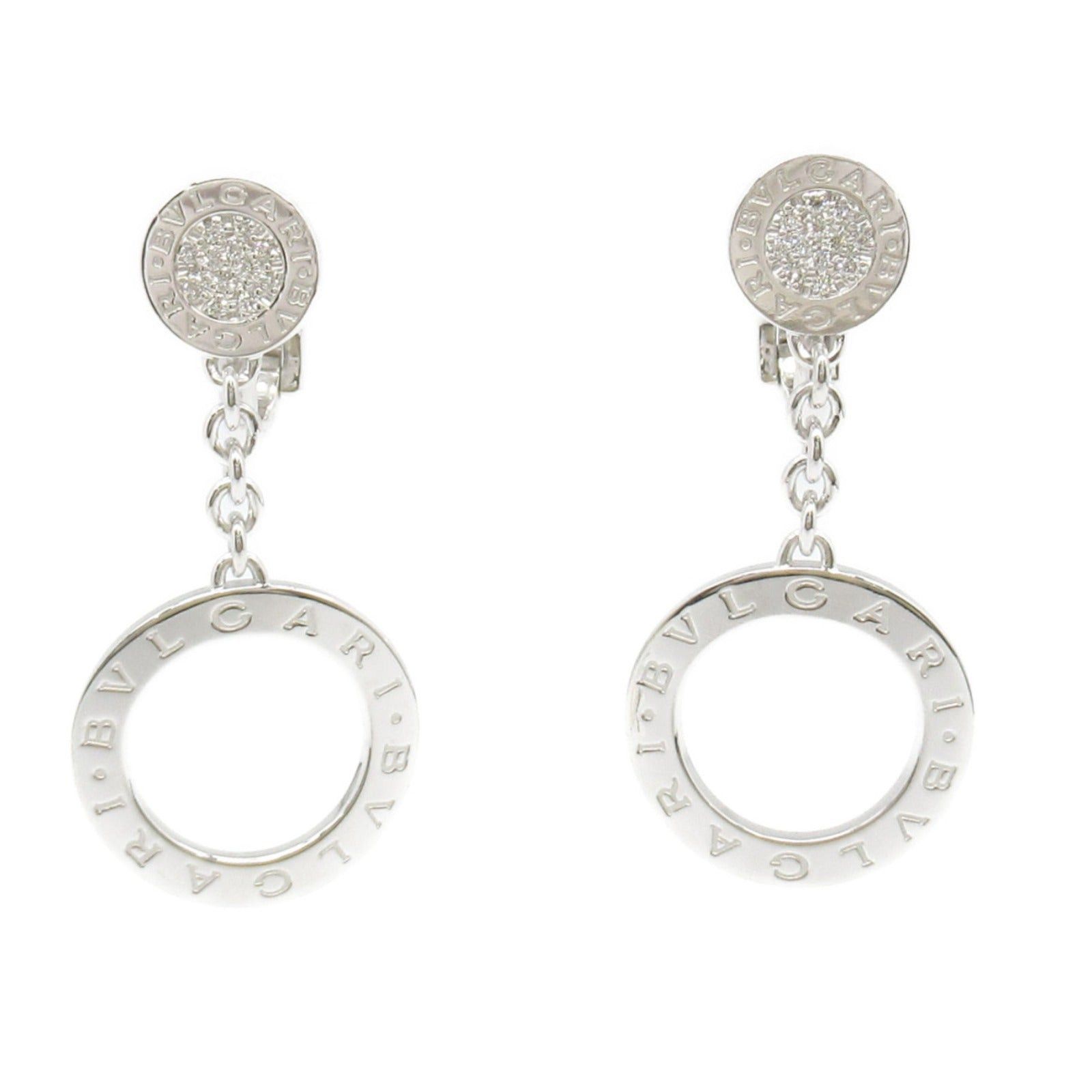 Bvlgari Bvlgari Bulgari Diamond Earrings K18Wg (White Gold) Clear Size ONE SIZE - 1 Thumbnail