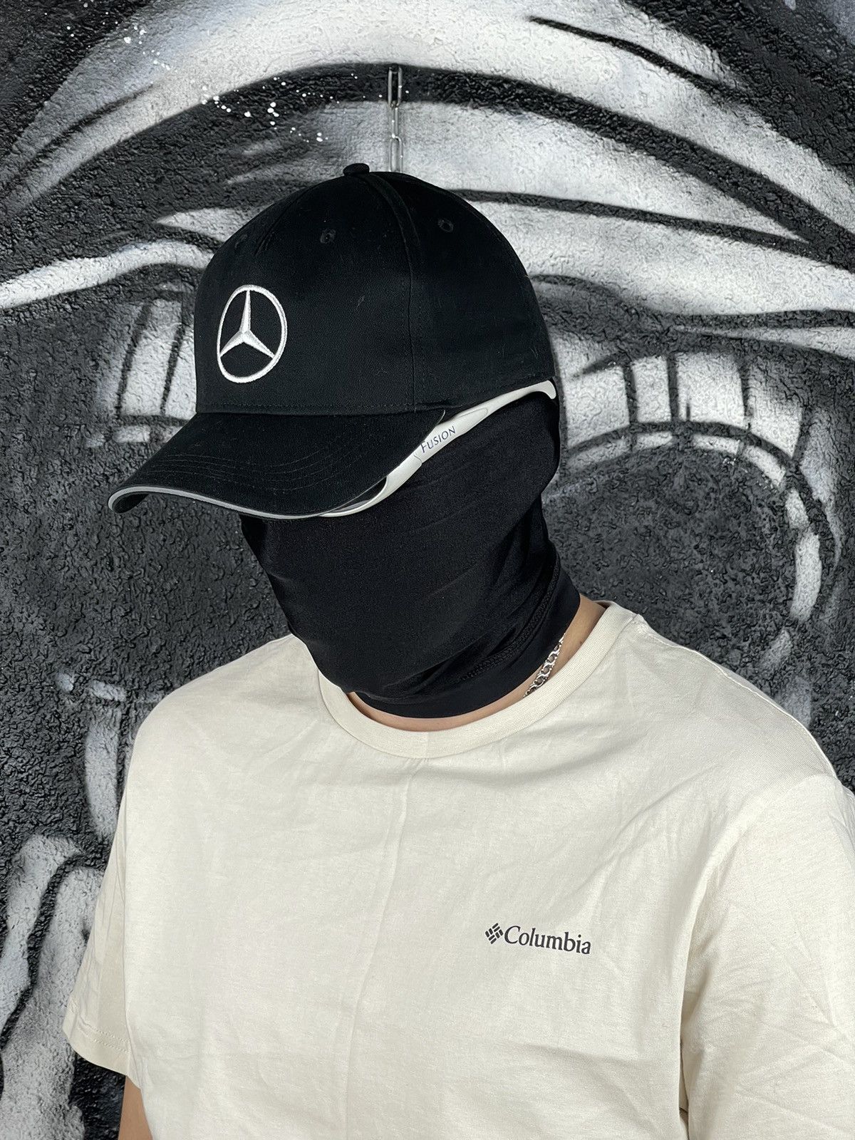 Mercedes-Benz Mercedes-Benz Embroidered Logo Vintage Black Racing Cap Hat Size ONE SIZE - 3 Thumbnail