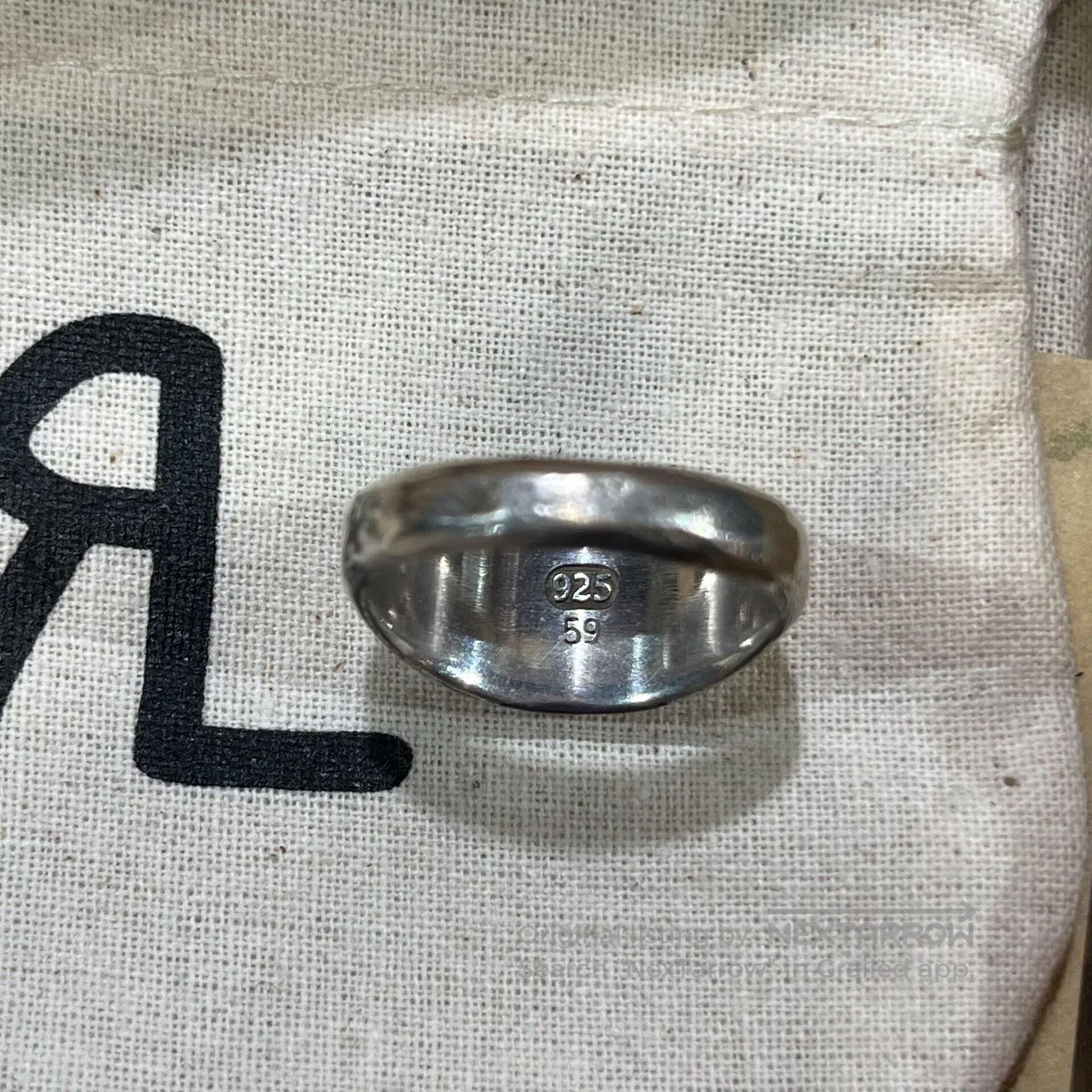 RRL Ralph Lauren silver RR logo ring by Ralph Lauren. Size ONE SIZE - 3 Thumbnail