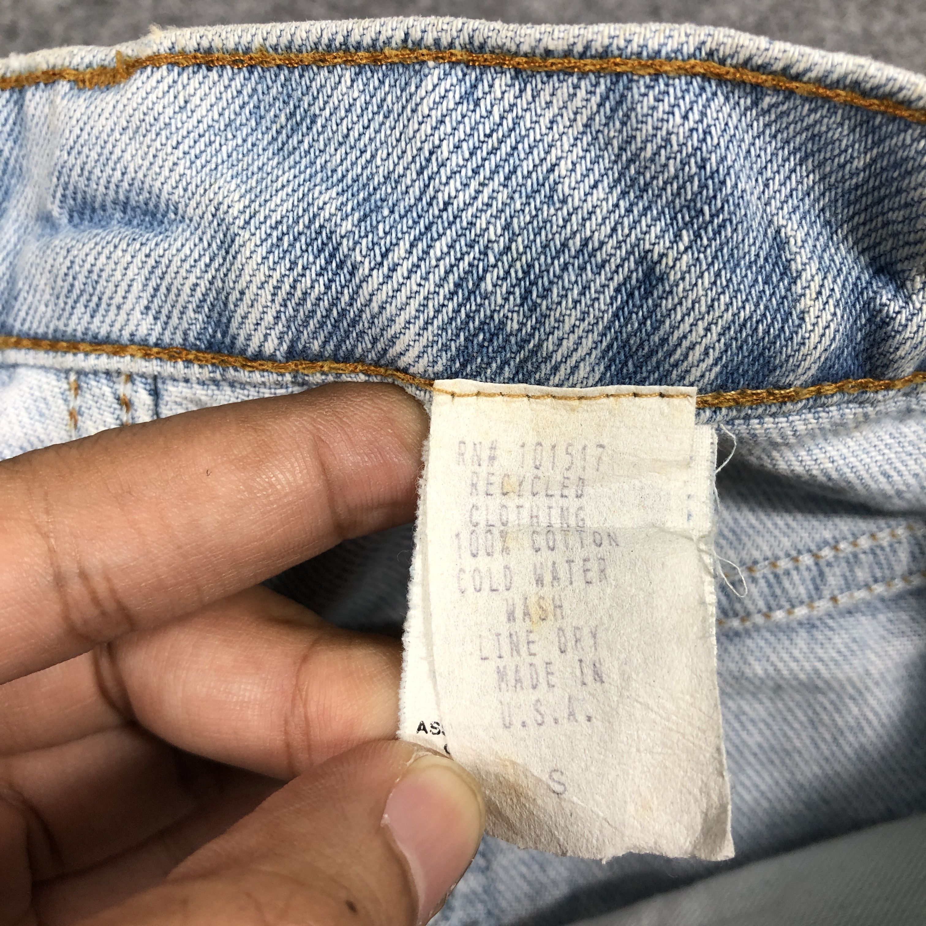 Levi's × Vintage Womens 90s Vintage Levis 560 Jeans Short Pants L892W Size 29" - 8 Thumbnail
