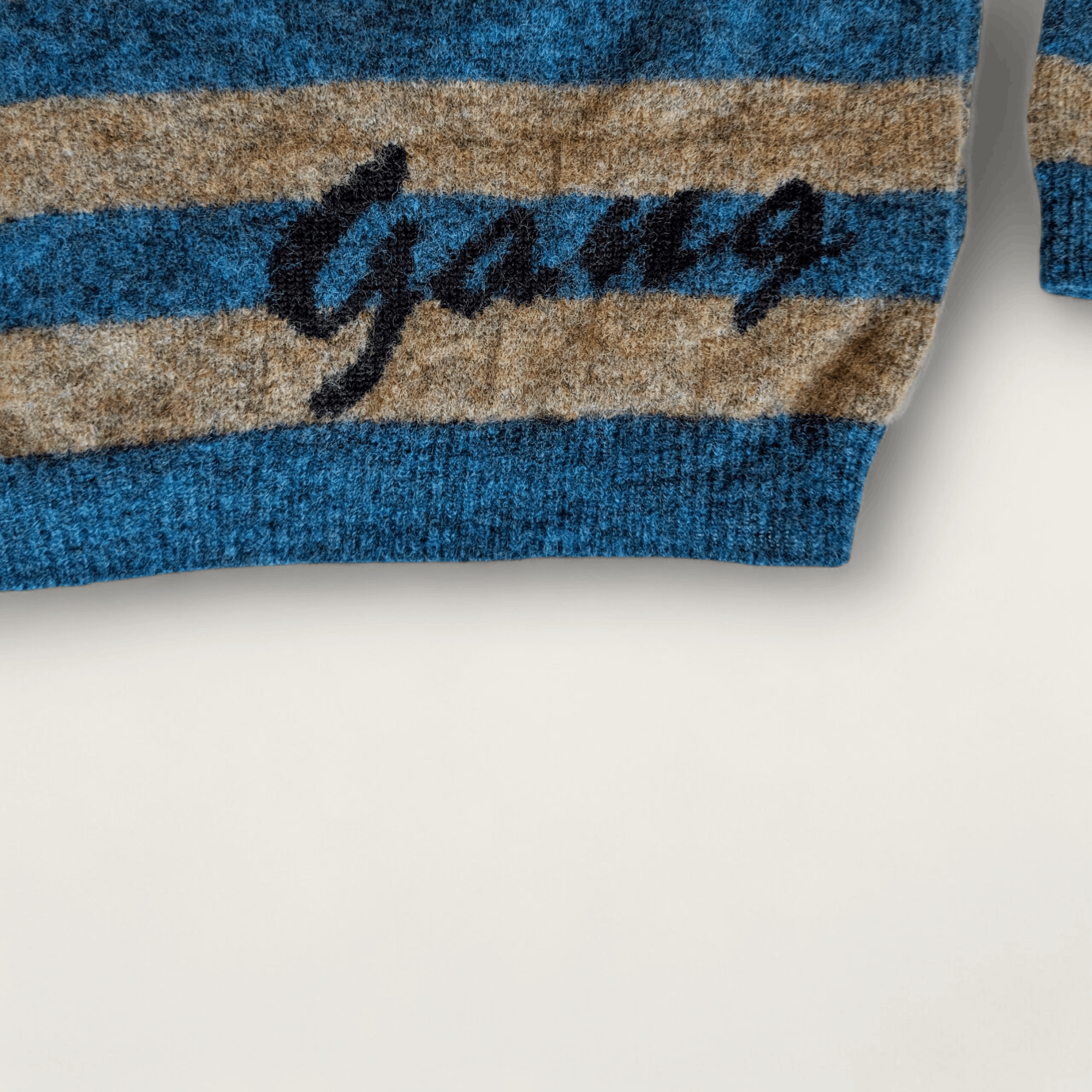 Hugo Boss Hugo Boss Wool Sweater Striped V-Neck Made in Italy Size L Size US L / EU 52-54 / 3 - 3 Thumbnail