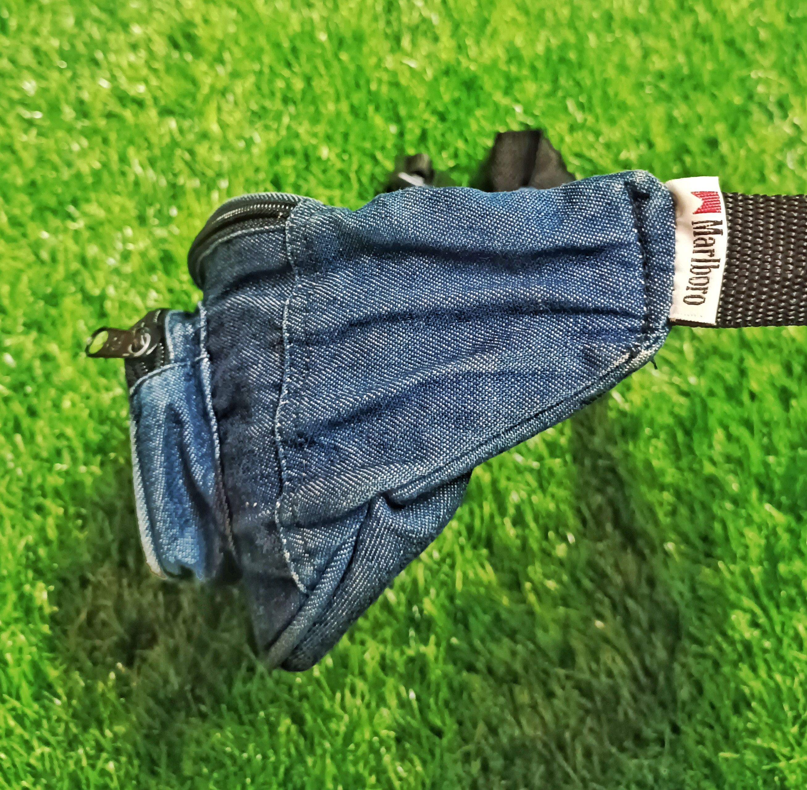 Marlboro Classics × Vintage MARLBORO VINTAGE 90'S THREE STAR DENIM WAISTBAG POUCHBAG Size ONE SIZE - 10 Thumbnail