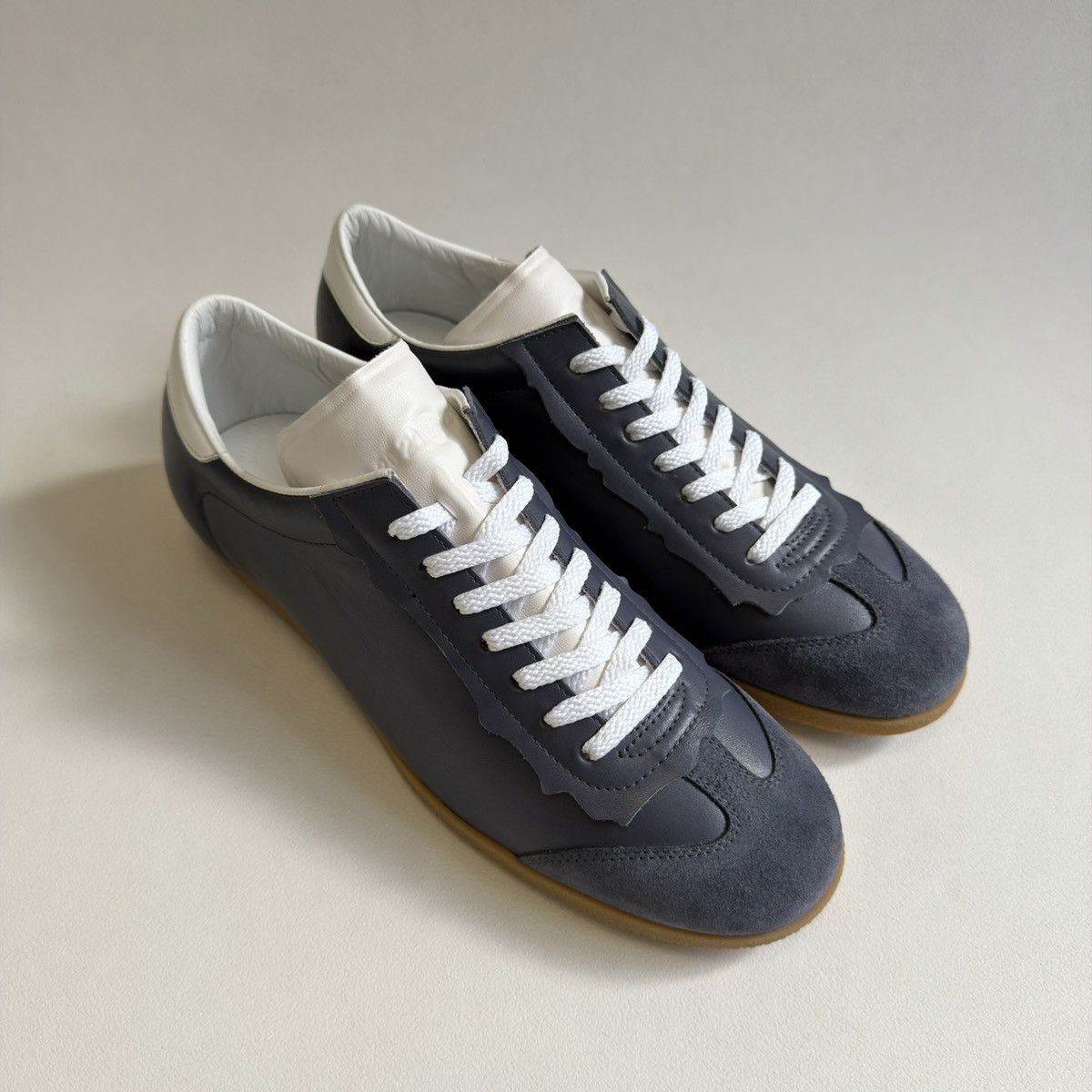Maison Margiela Gray Leather ‘Featherlight’ Sneakers Size US 10 / EU 43 - 7 Thumbnail