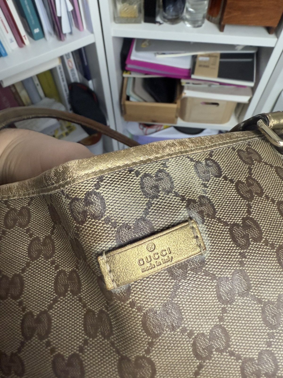 Designer × Gucci × Vintage Vintage y2k Gucci monogram tote / shopper bag luxury designer Size ONE SIZE - 21 Thumbnail