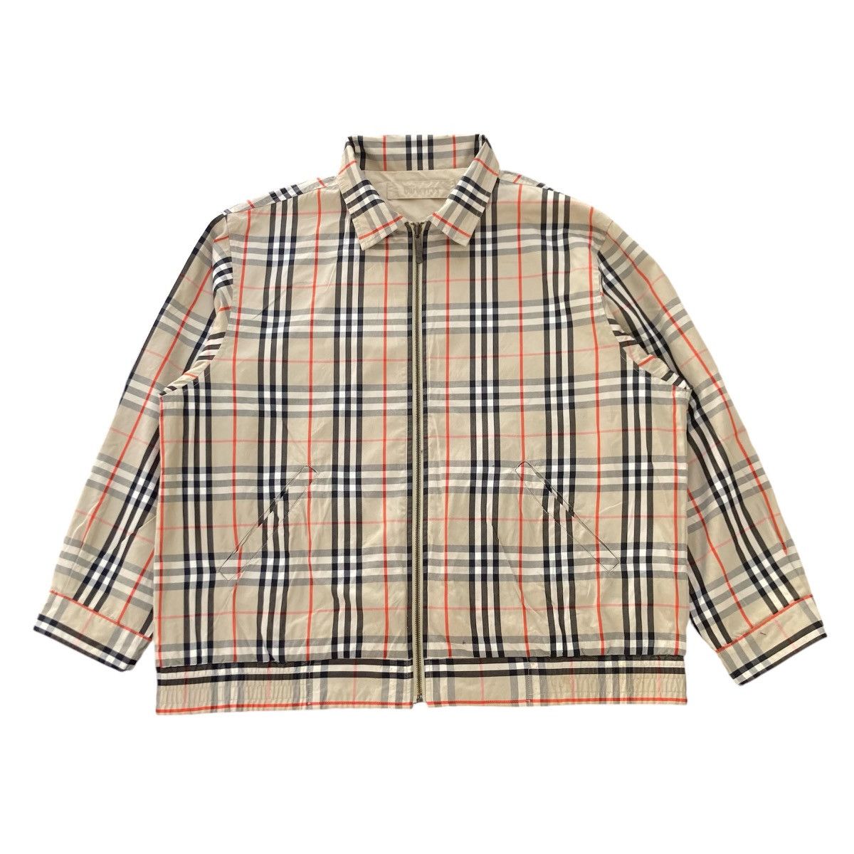 ジャケット・アウター Burberry eco leather jacket nova check Burberry eco leather jacket nova check