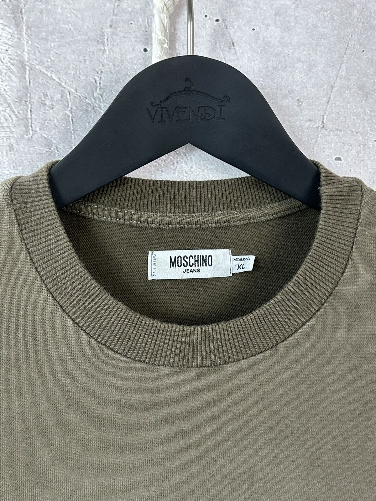 Moschino Moschino Vintage Khaki Choose Your label Sweatshirt Size US M / EU 48-50 / 2 - 5 Thumbnail