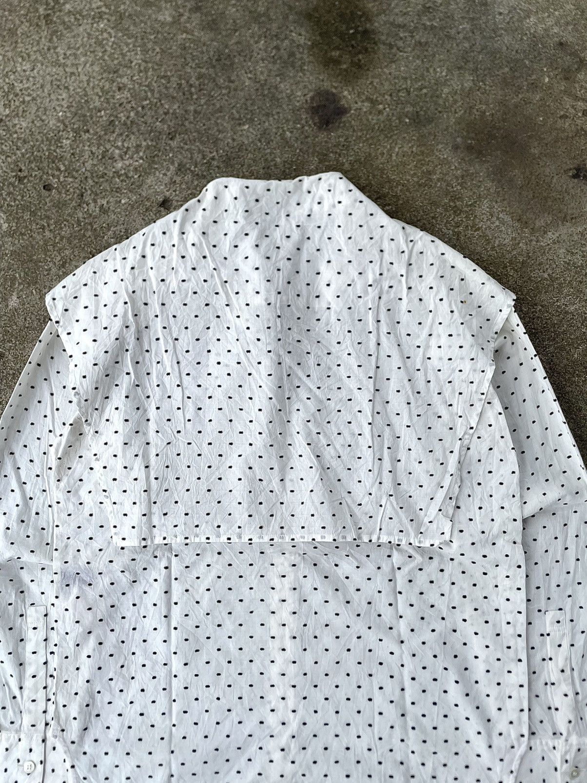 Japanese Brand Yohji Yamamoto Polkadot Shirt Wings Size US M / EU 48-50 / 2 - 5 Thumbnail