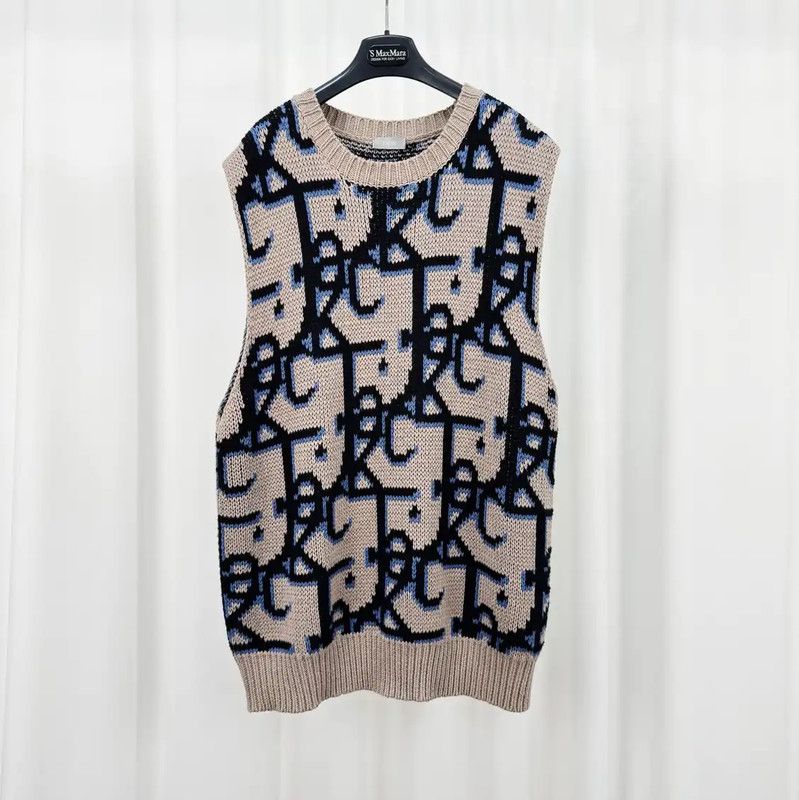 Dior Logo Knit Sleeveless Pullover for Men 0089