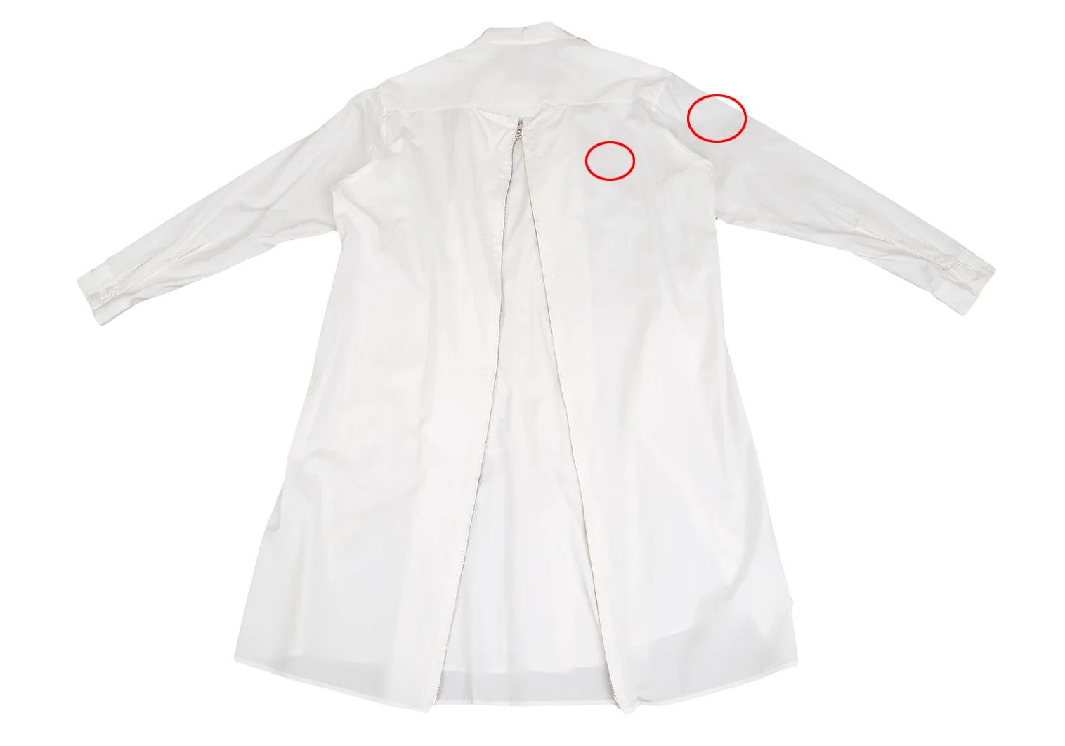 Yohji Yamamoto Yohji Yamamoto Layered Back Zip Shirt White Size US S / EU 44-46 / 1 - 9 Thumbnail
