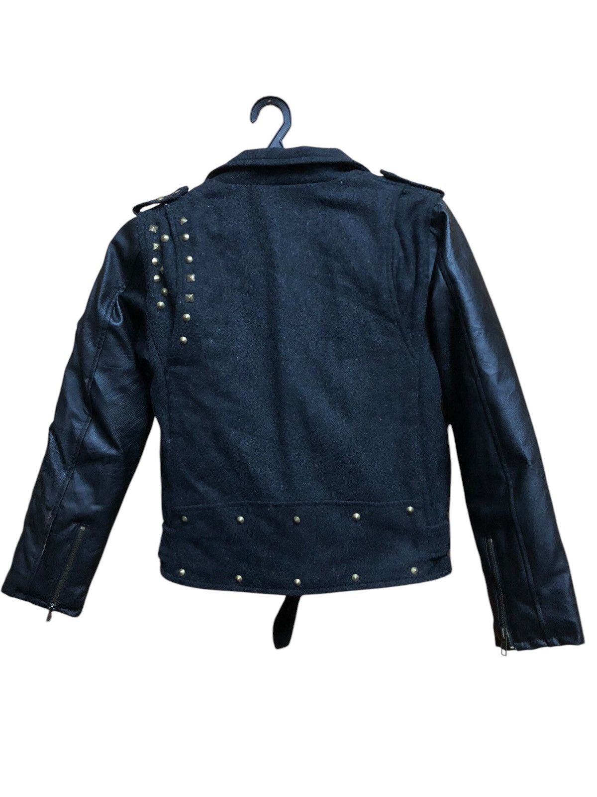 If Six Was Nine × Japanese Brand Double Name Biker Punk Rockabilly Cropped Jacket Size S / US 4 / IT 40 - 2 Thumbnail