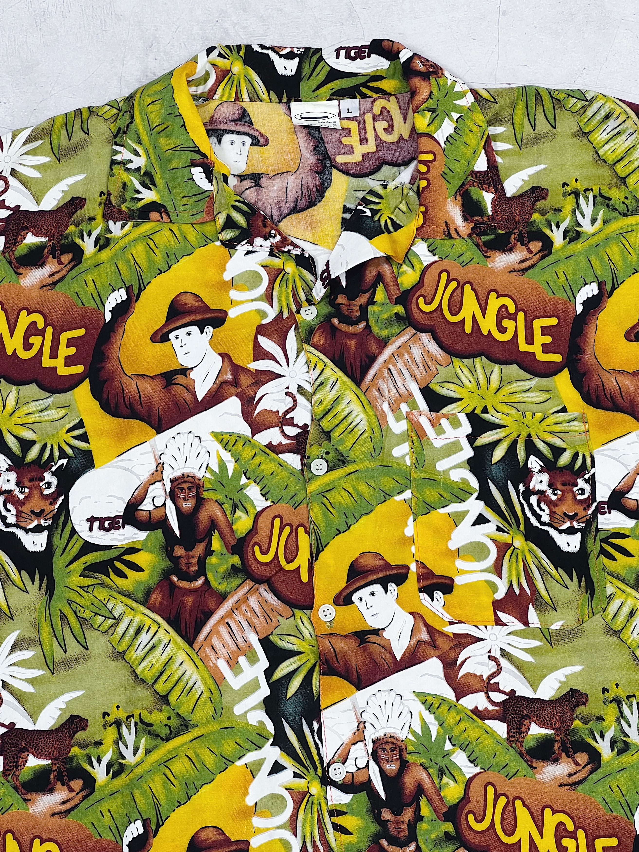 Other Vintage Hawaiian Shirt Jungle Tiger Size US M / EU 48-50 / 2 - 3 Thumbnail