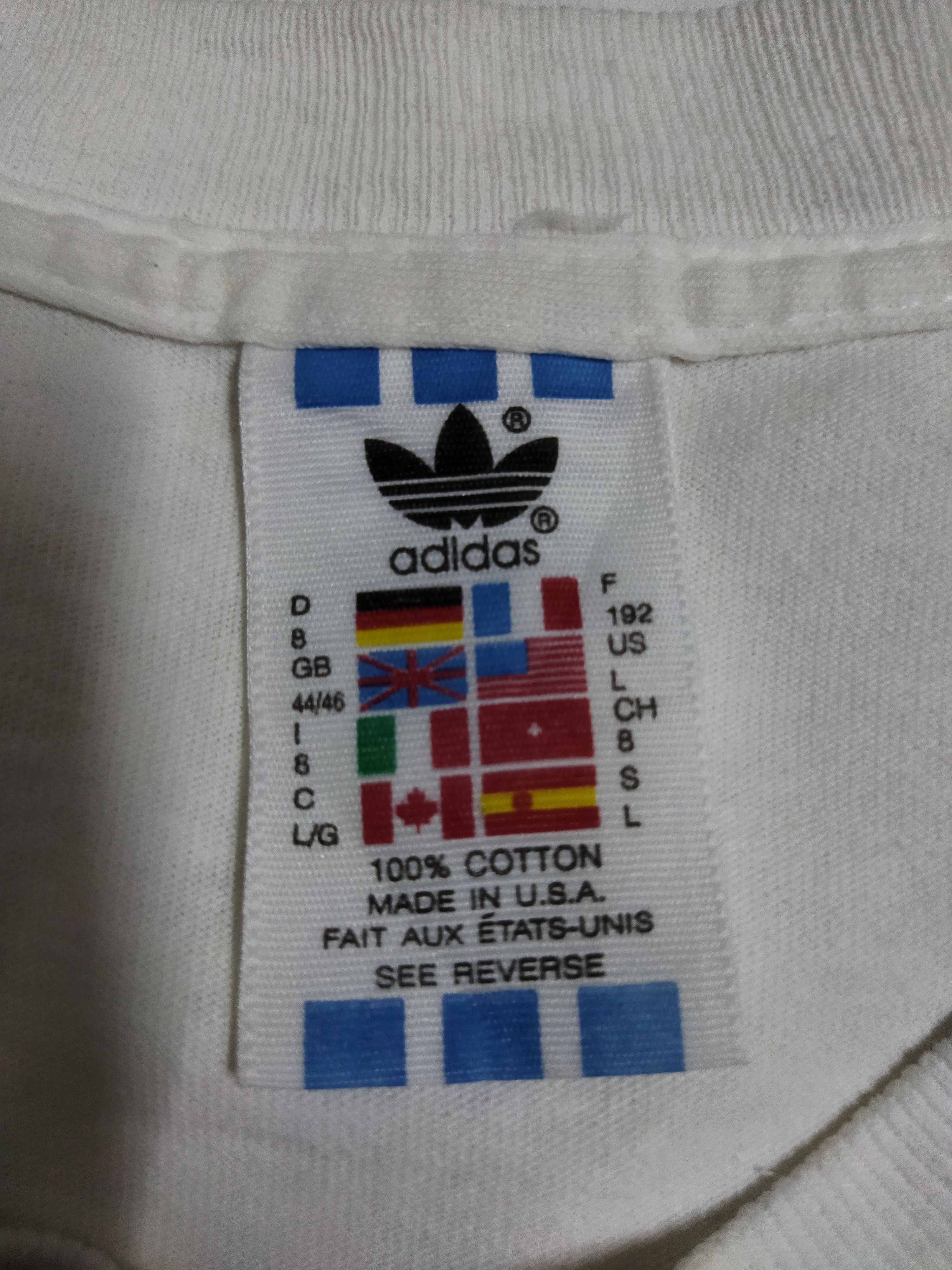 Adidas × Vintage Vintage Adidas Big Logo Tee Size US XL / EU 56 / 4 - 3 Thumbnail