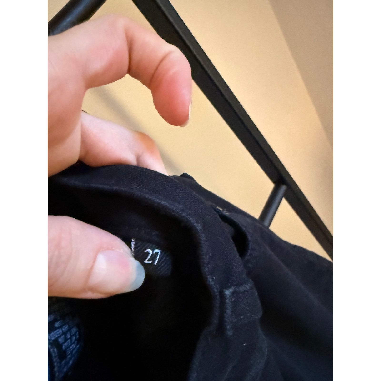 7 For All Mankind 7 For All Mankind Black Denim Jeans - Size 27 - Excellent! Size 27" / US 4 / IT 40 - 6 Thumbnail