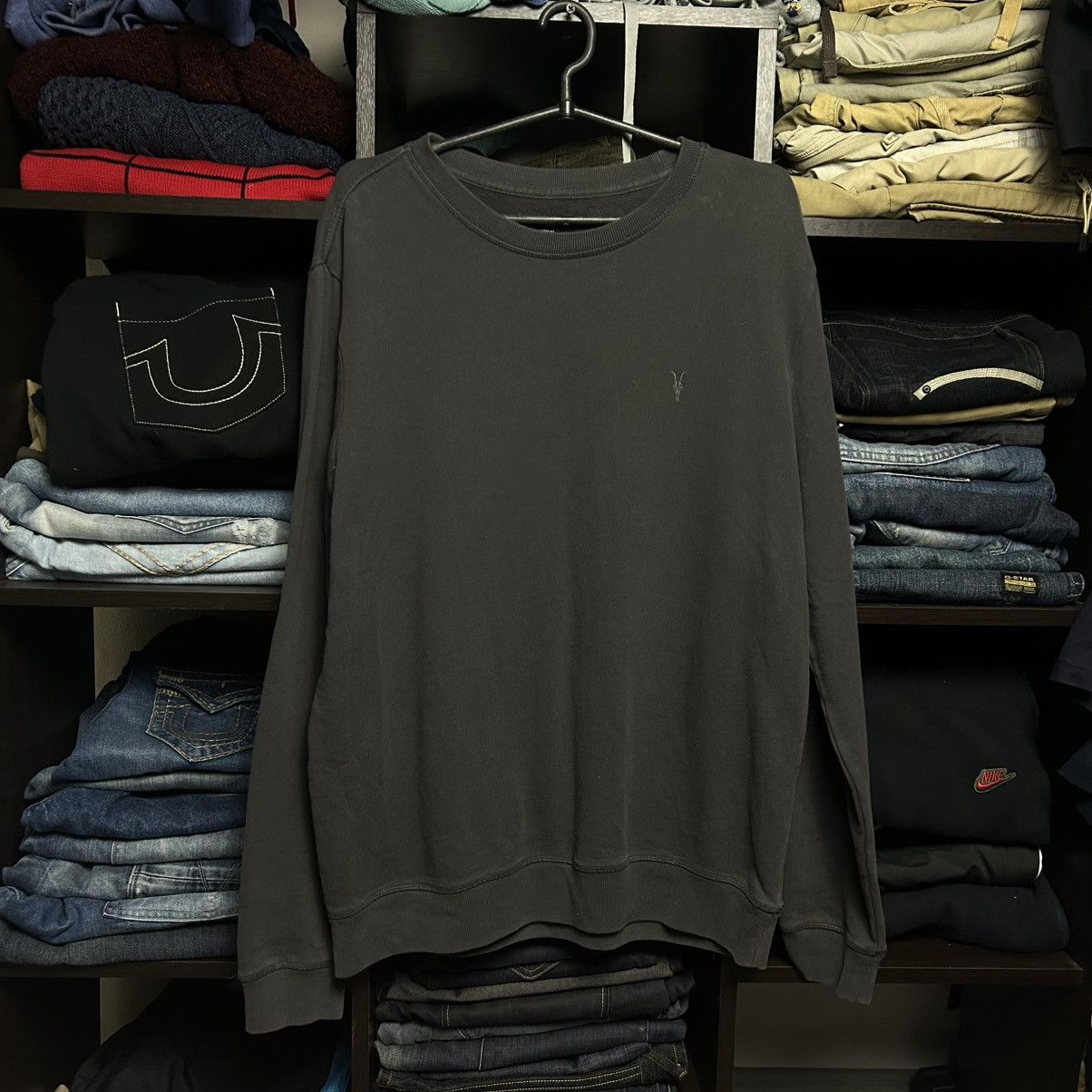Allsaints Designer Allsaints Small Logo Basic streetwear sweatshirt Size US M / EU 48-50 / 2 - 1 Thumbnail