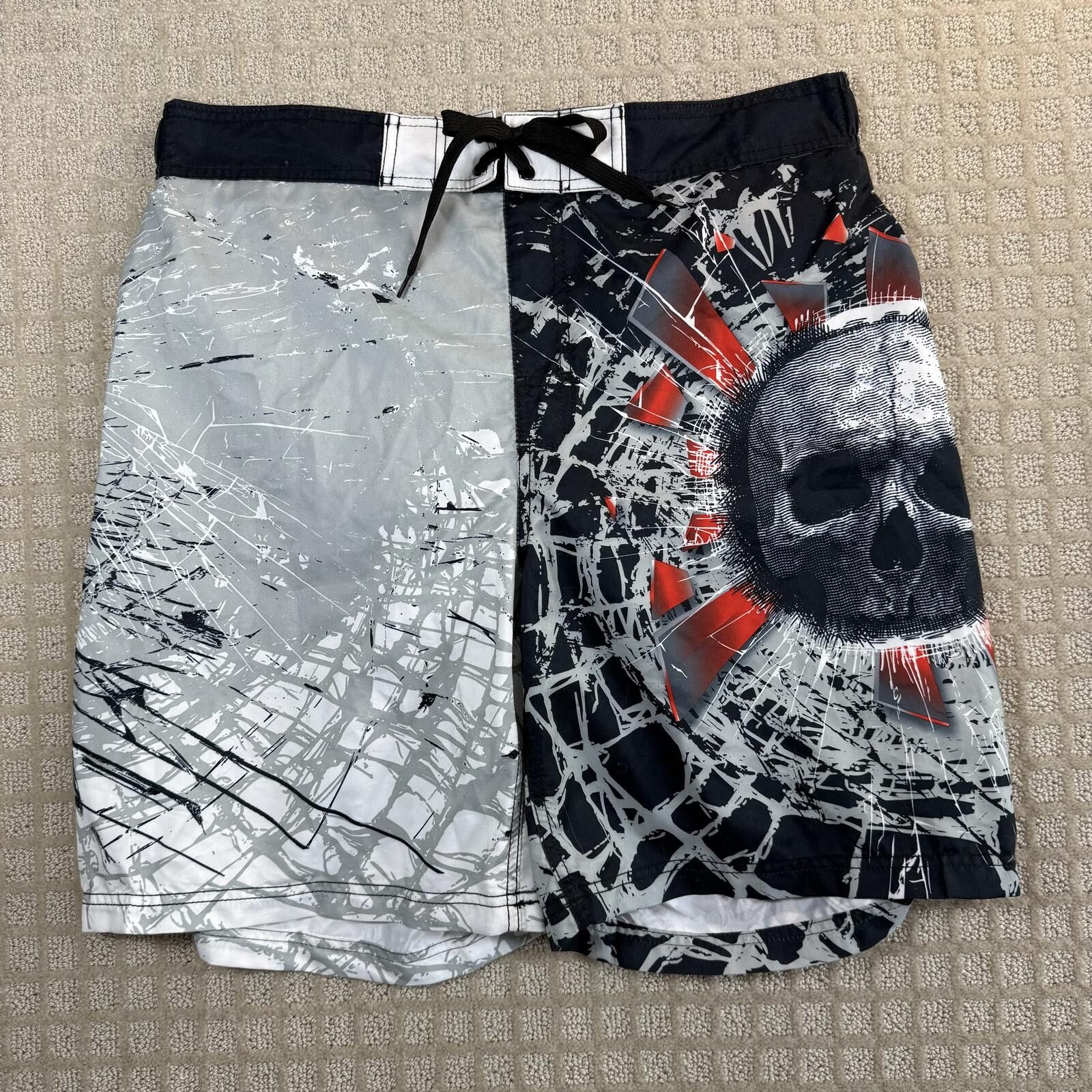 Other MMA Elite Skull Board Shorts Y2K Fight Swim 34 Large Size US 34 / EU 50 - 1 Thumbnail