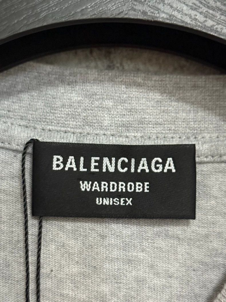 Balenciaga Balenciaga Grey embroidered cola short sleeve Size US M / EU 48-50 / 2 - 4 Thumbnail
