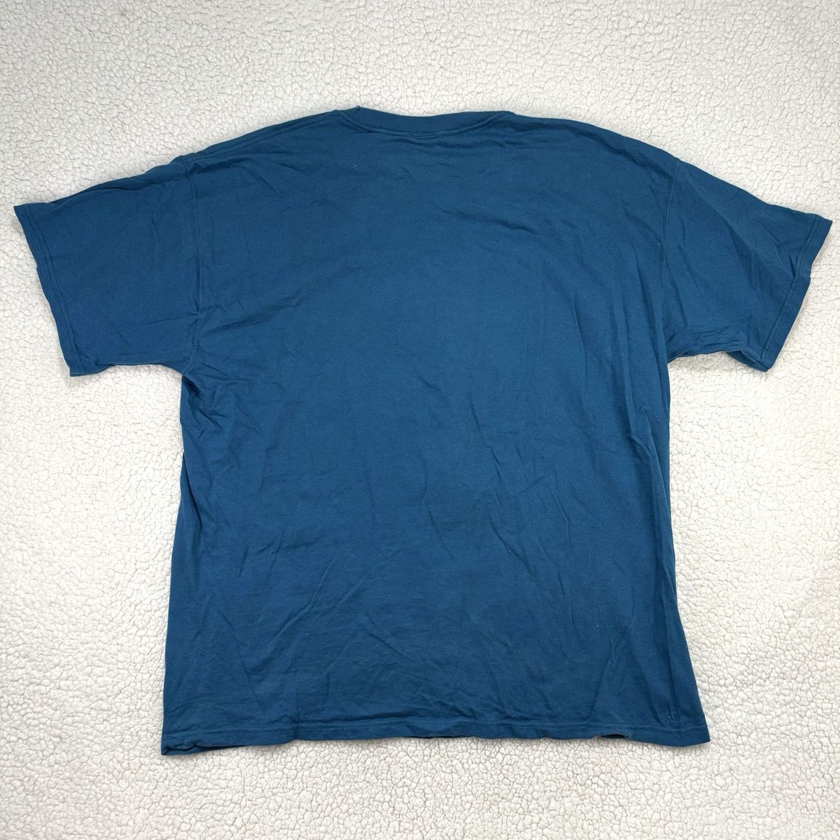Disney VINTAGE Disney Mickey Mouse Follow The Magic XL T Shirt Sparkle Glitter Puff Paint Blue Size US XL / EU 56 / 4 - 5 Thumbnail