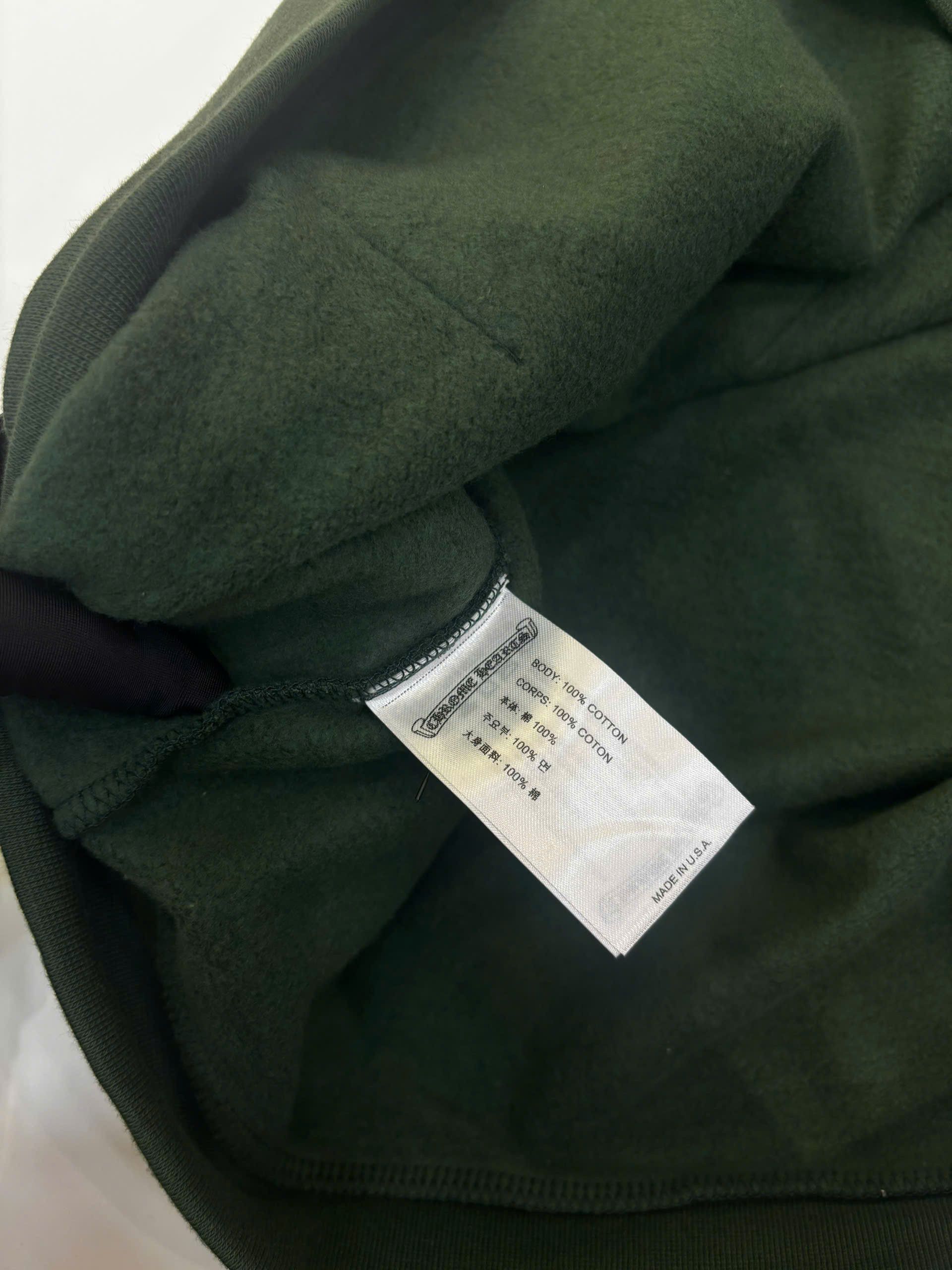 Chrome Hearts CHROME HEARTS USA Script Logo Green Pullover Hoodie Size US L / EU 52-54 / 3 - 11 Thumbnail