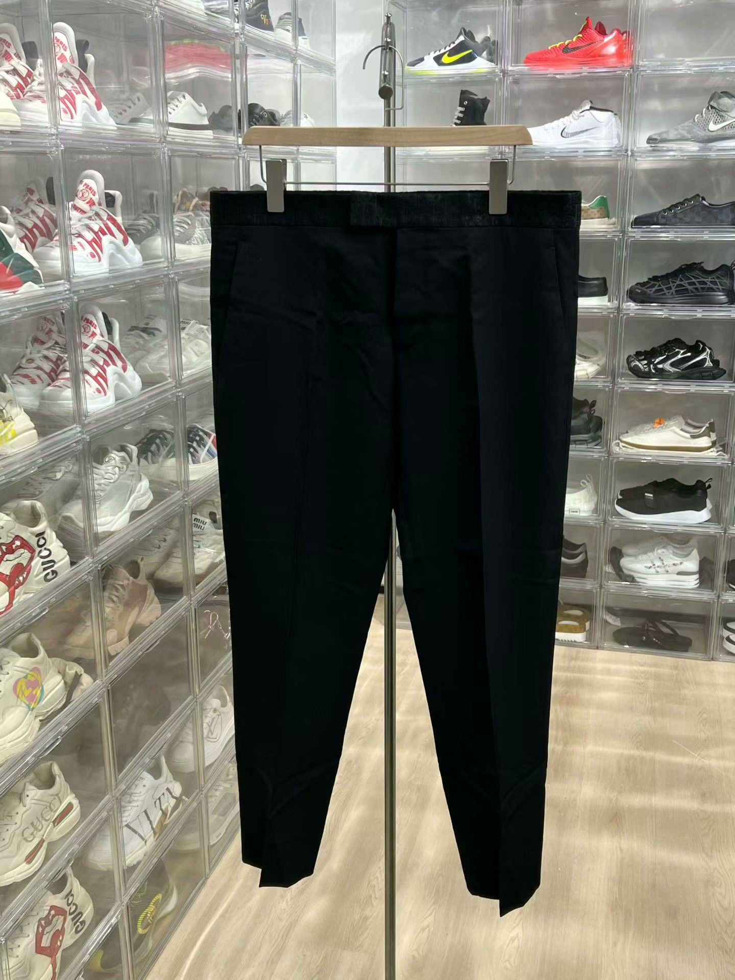 Dior Dior Embroidered Logo Wool Blend Pants Size US 34 / EU 50 - 1 Thumbnail