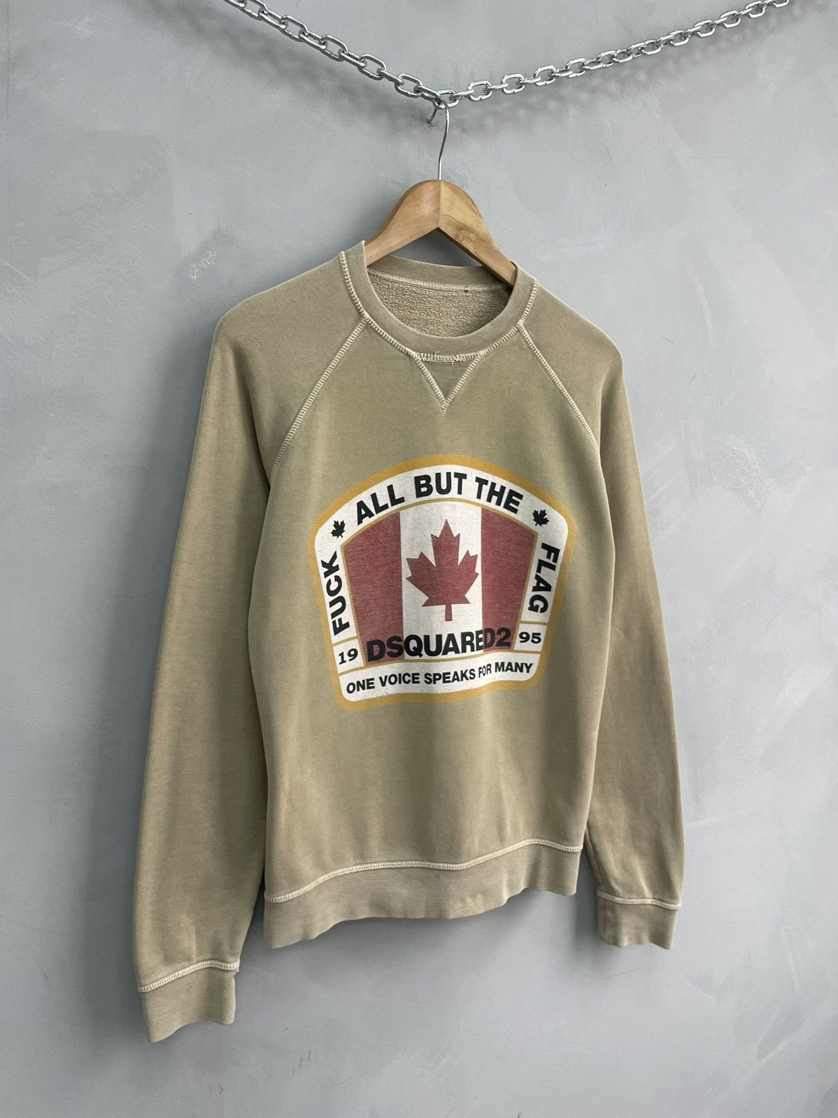 Dsquared2 Dsquared big logo y2k washed cotton sweatshirt Size US M / EU 48-50 / 2 - 2 Thumbnail