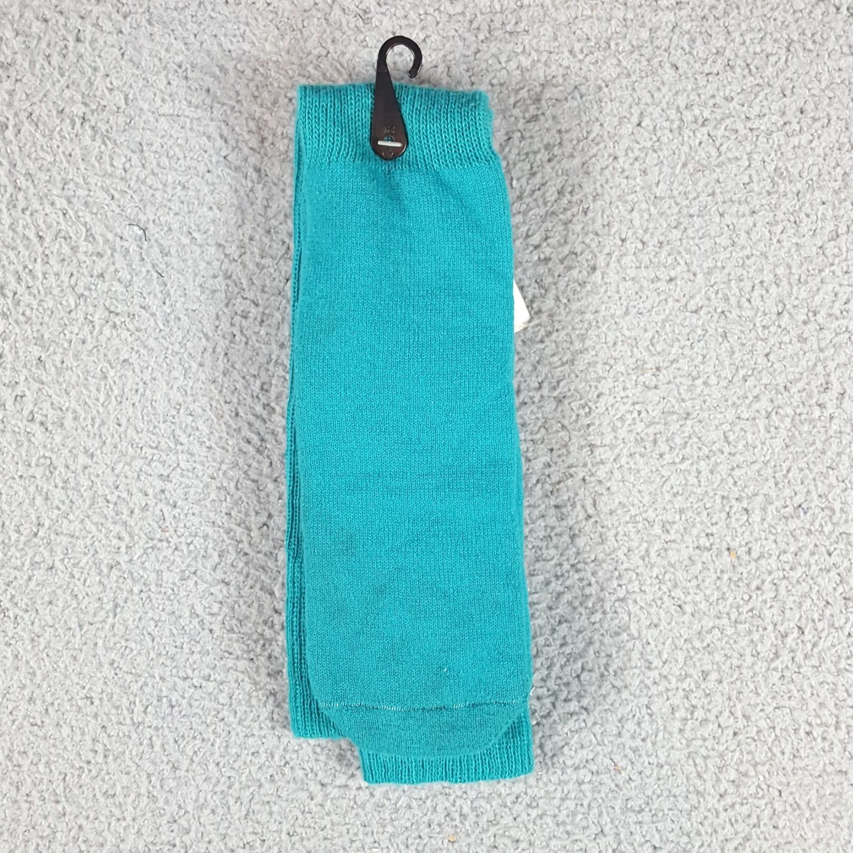 Altea VINTAGE All-Star Socks Sport Pro Cushion Men's 8-10 USA Knit Teal Blue 80s 90s Athletic Socks Mens Size ONE SIZE - 4 Thumbnail