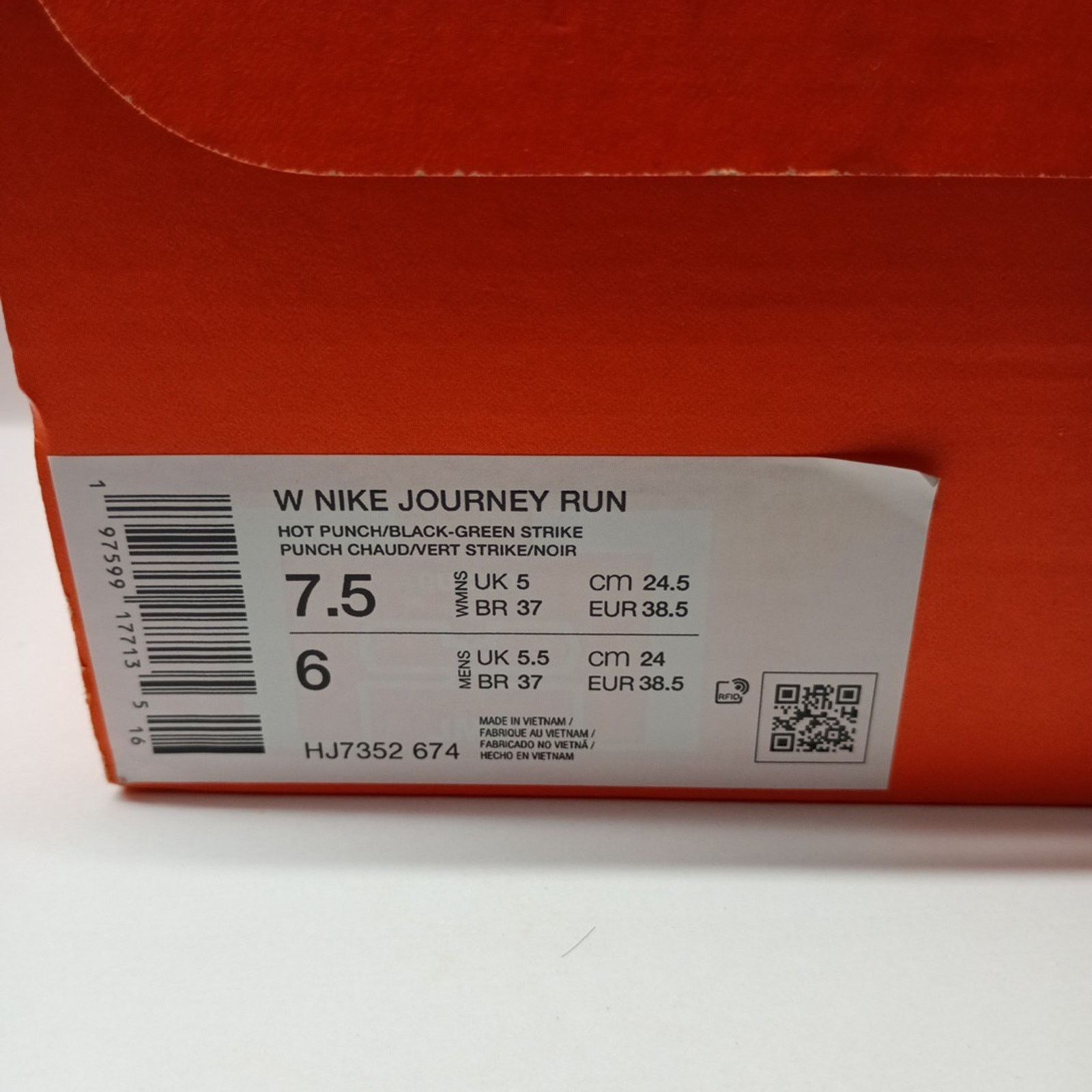Nike Nike Journey Run Hot Punch Women's Size 7.5/Men's 6 Shoes Size US 7.5 / IT 37.5 - 8 Thumbnail