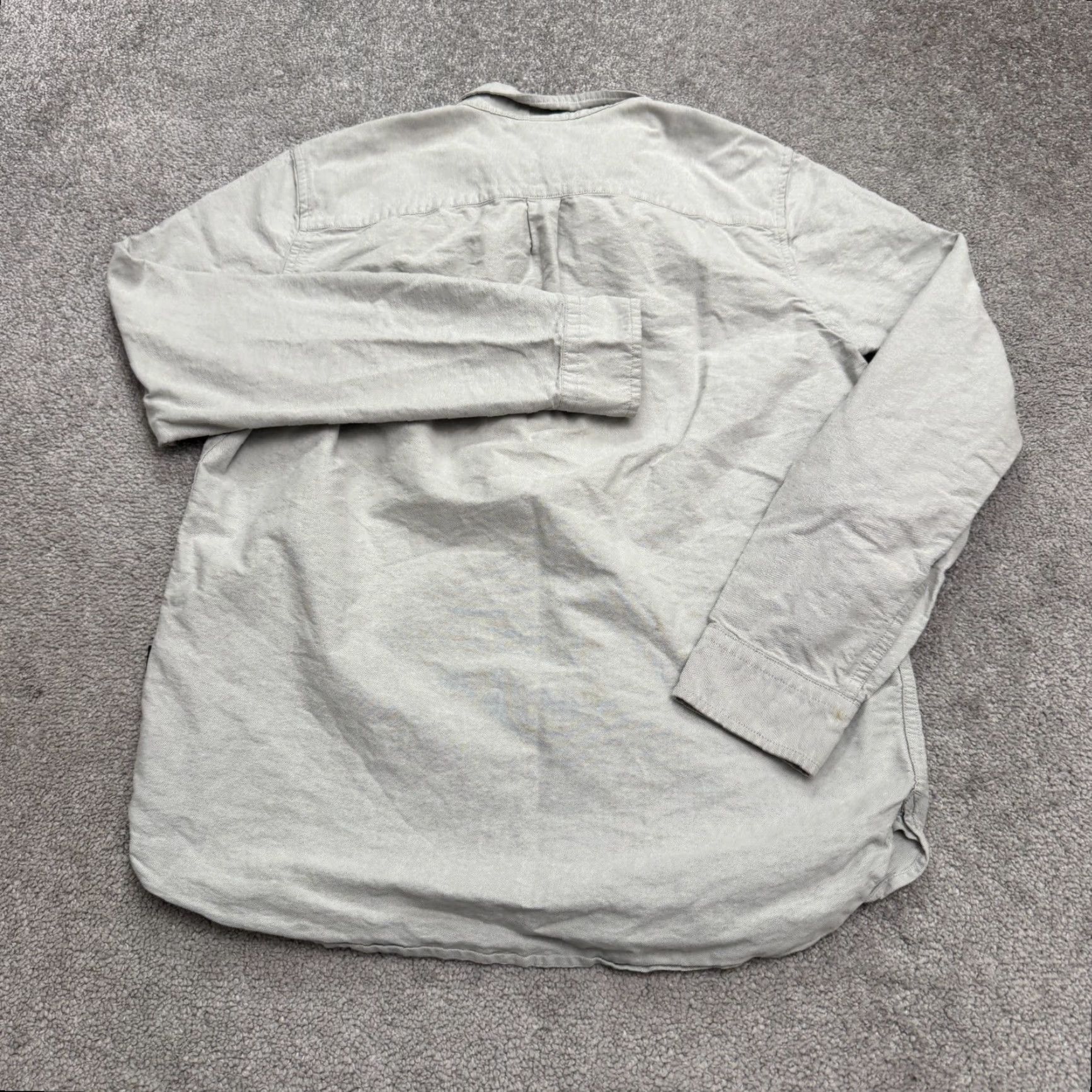 Oakley Oakley Shirt Mens M Gray Button-Down Long Sleeve Cotton Oxford Classic, Outdoor, Preppy, Lightweight, Breathable, Pockets, Regular Fit Size US M / EU 48-50 / 2 - 2 Thumbnail