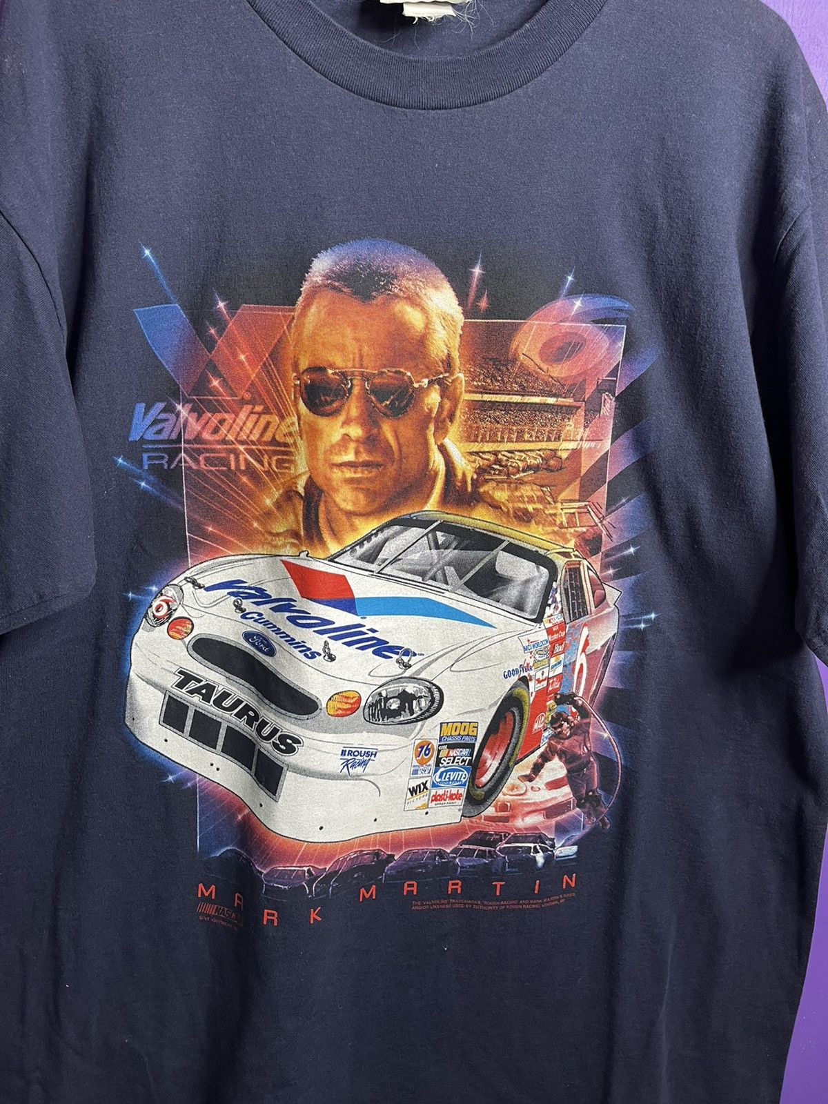 NASCAR × Vintage Vintage 90s Mark Martin nascar fireworks tee Size US XL / EU 56 / 4 - 3 Thumbnail