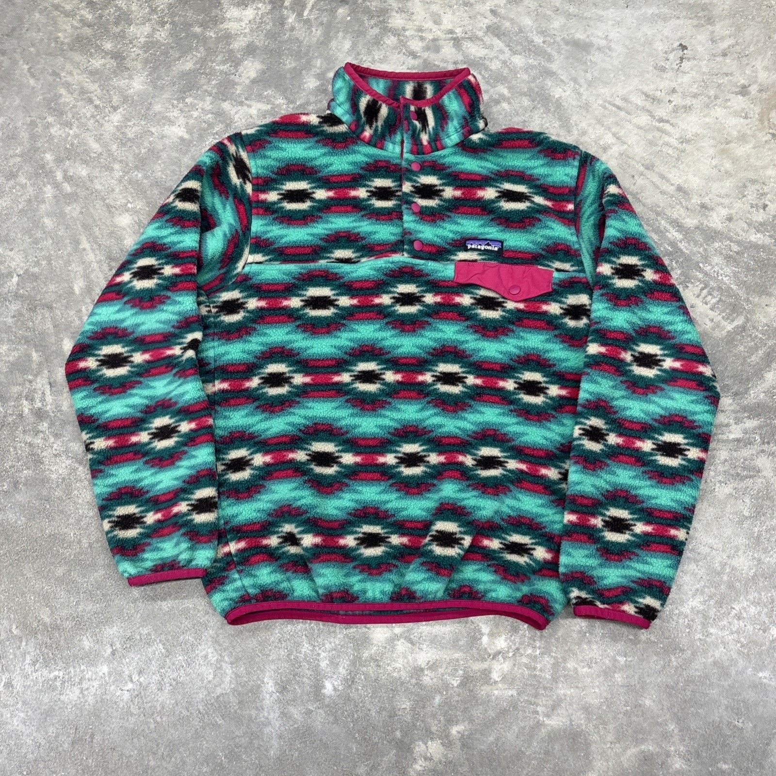 Patagonia Patagonia Sweater Womens Small Synchilla Beryl Green Size S / US 4 / IT 40 - 1 Thumbnail