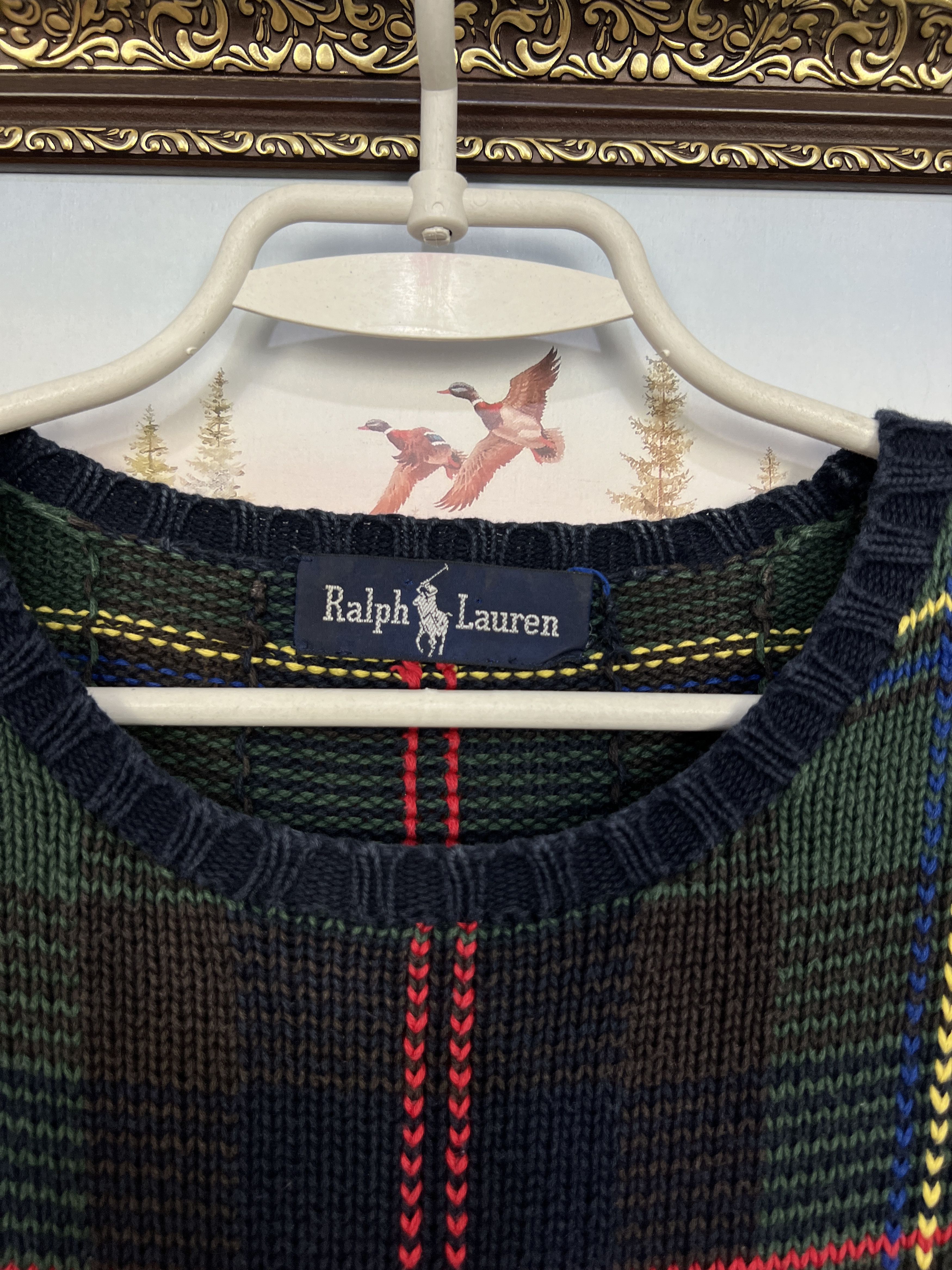 Ralph Lauren Vintage Ralph Lauren Golf Bag Striped Knit Sweater Pullover Size US M / EU 48-50 / 2 - 6 Thumbnail