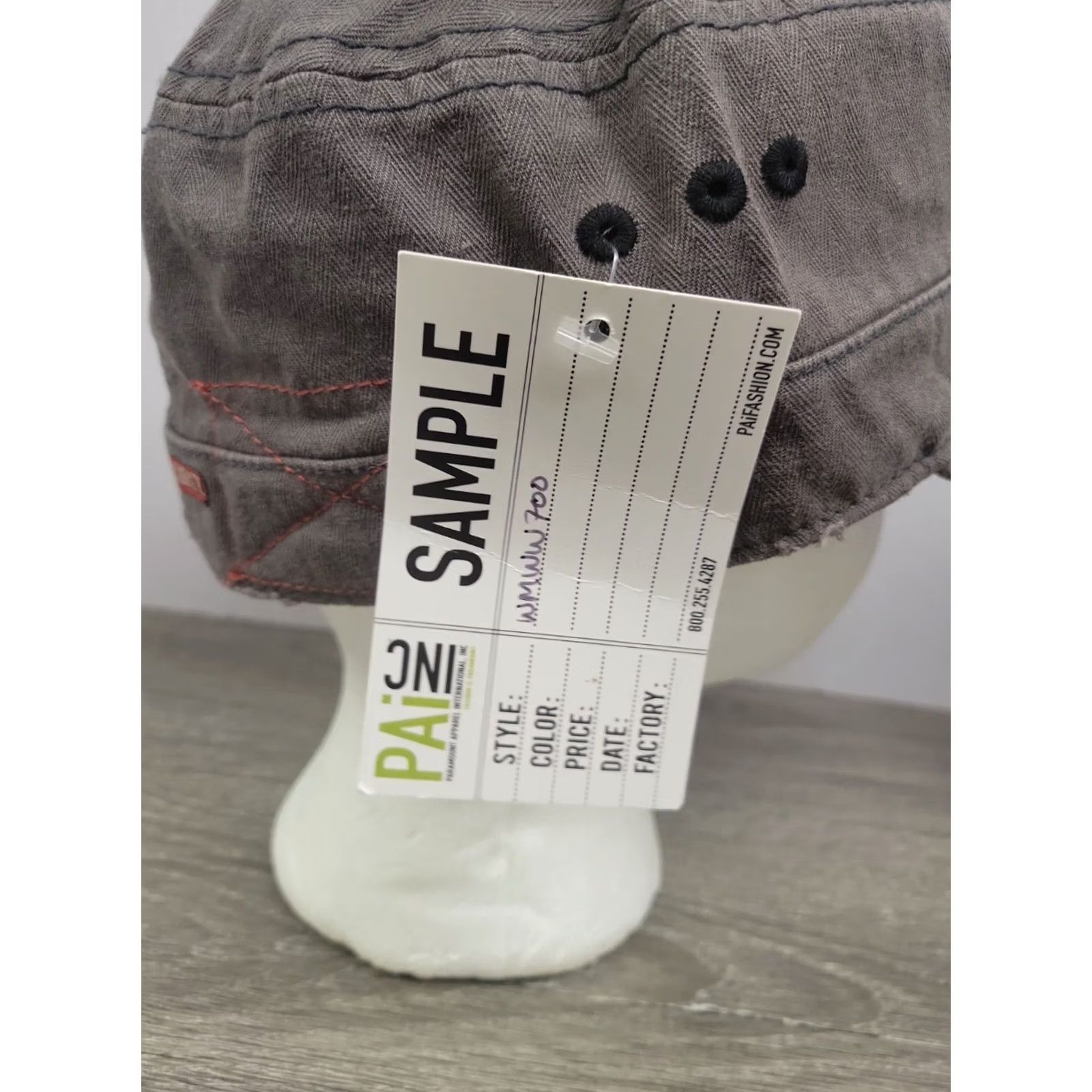 Vintage A Kurtz Army Cotton Cap Hat Small Unisex Sample NWT Gray Vintage No Size ONE SIZE - 6 Thumbnail