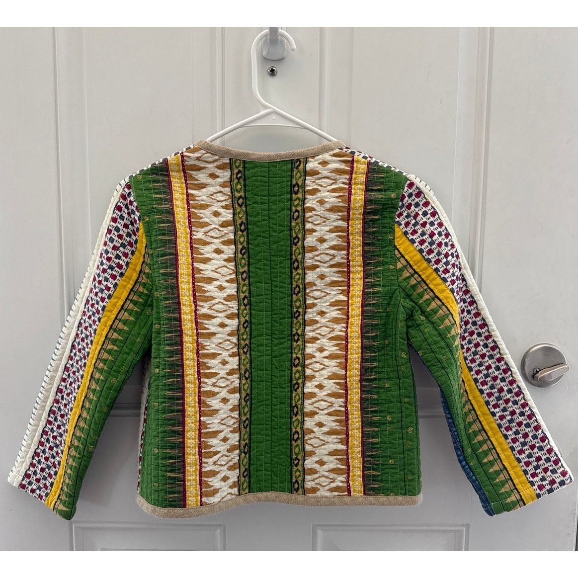 Other Cropped Boho chic quilted colorful fringed jacket x small Size XS / US 0-2 / IT 36-38 - 17 Thumbnail