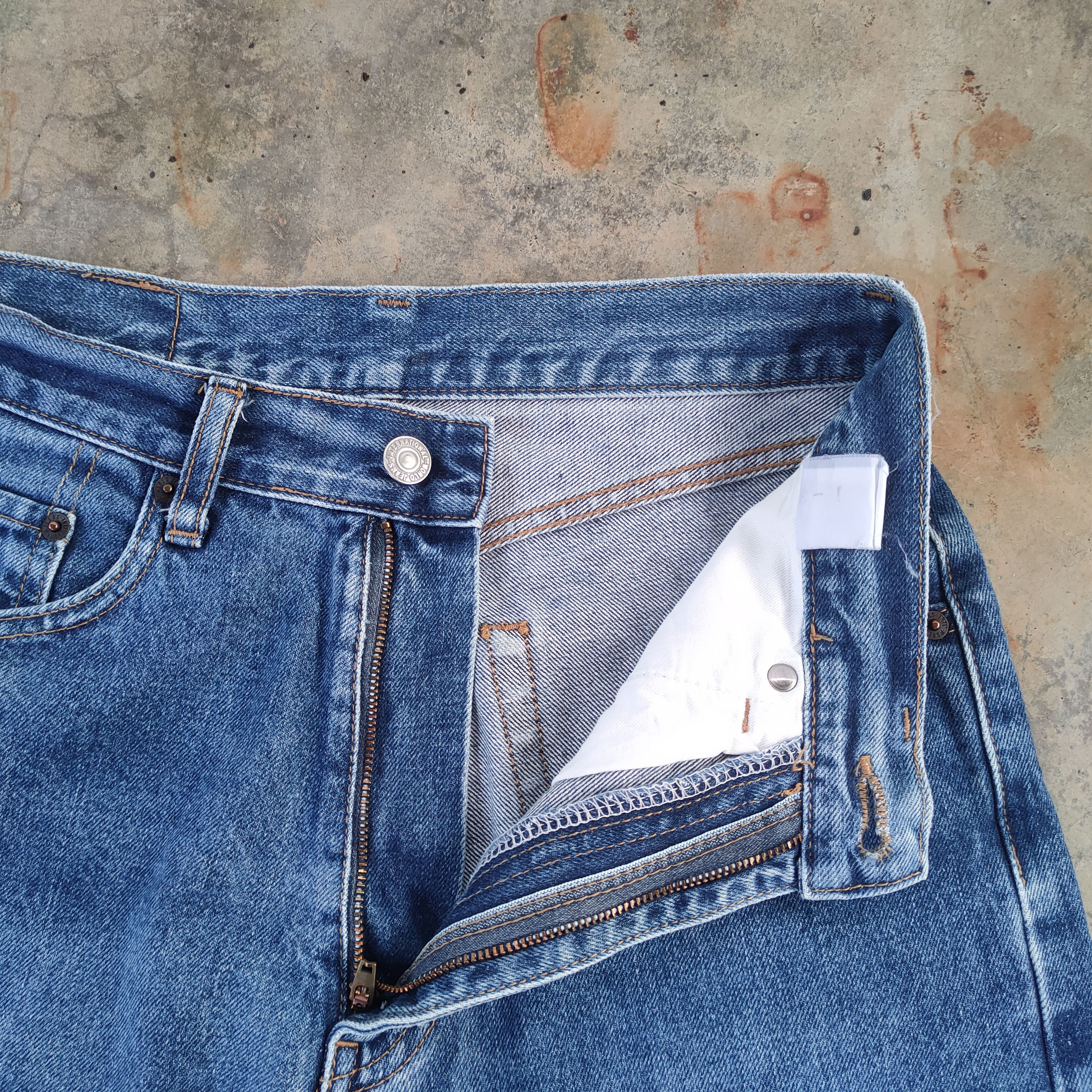 Warehouse W27 VINTAGE WAREHOUSE FADED BLUE WASH JEAN PANTS Size US 27 - 6 Thumbnail