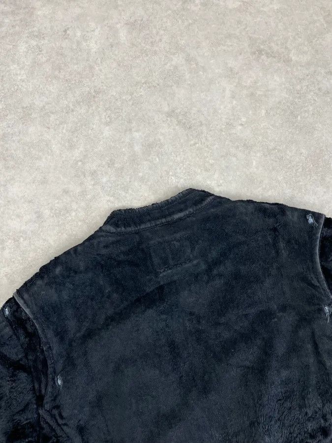Emporio Armani AW2005 Emporio Armani Black Fleece & Denim Hybrid Jacket Size US L / EU 52-54 / 3 - 6 Thumbnail