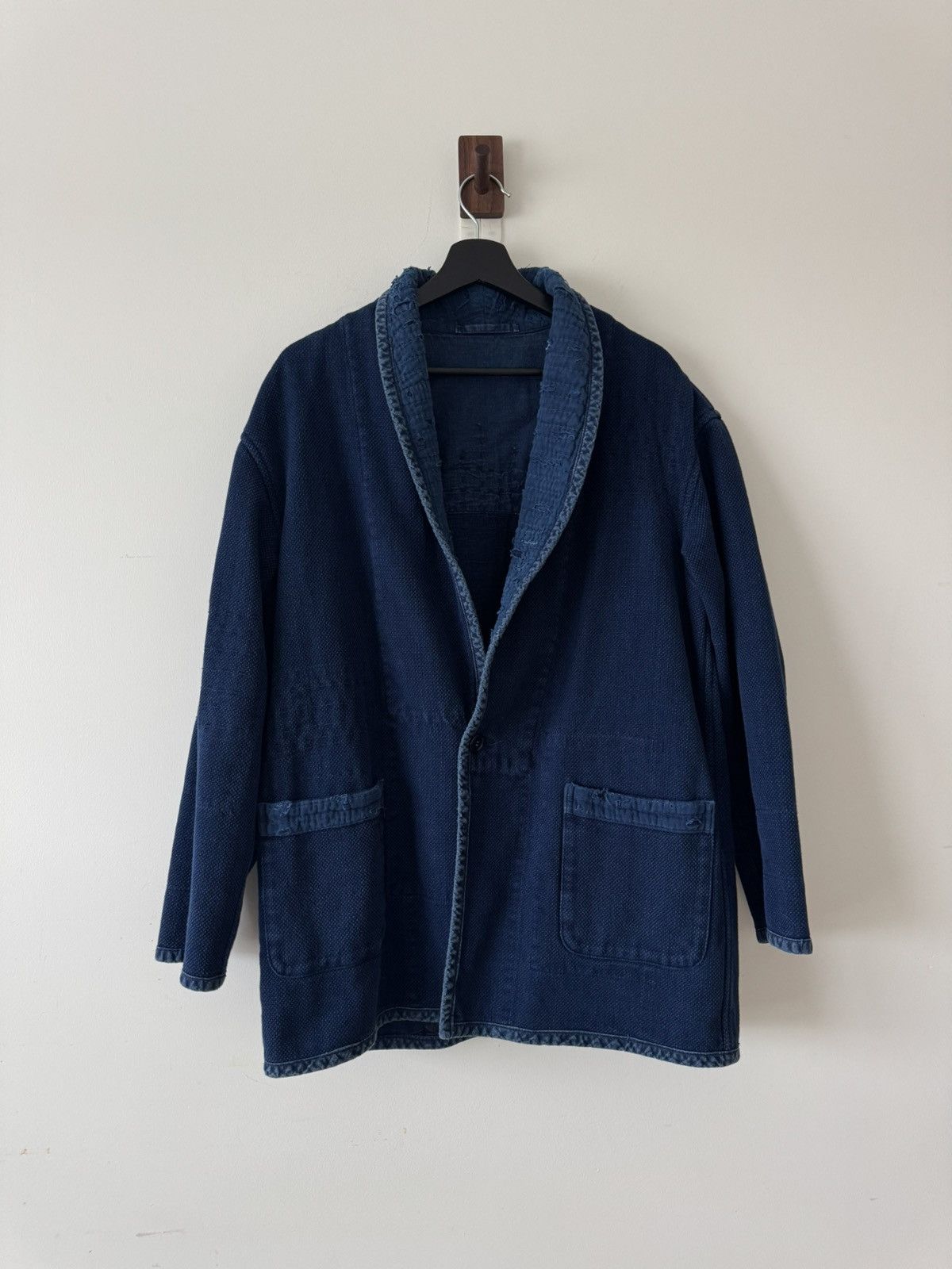 Blue Blue Japan Honai Sashiko Nenrin Reversible Jacket Size US L / EU 52-54 / 3 - 10 Thumbnail