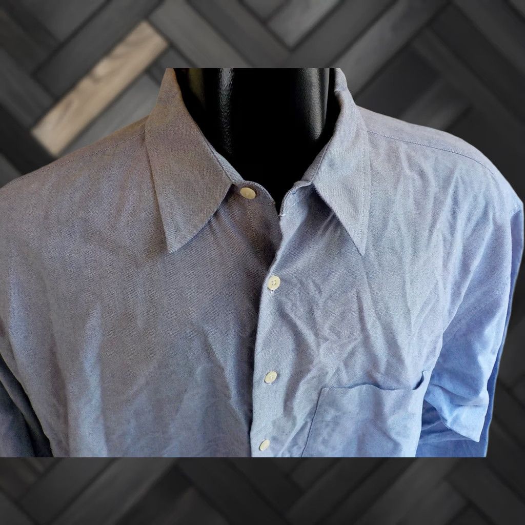 J.Crew J. CREW Mens LS Shirt XL Light Blue 100% Cotton Button Front Size US XL / EU 56 / 4 - 1 Thumbnail