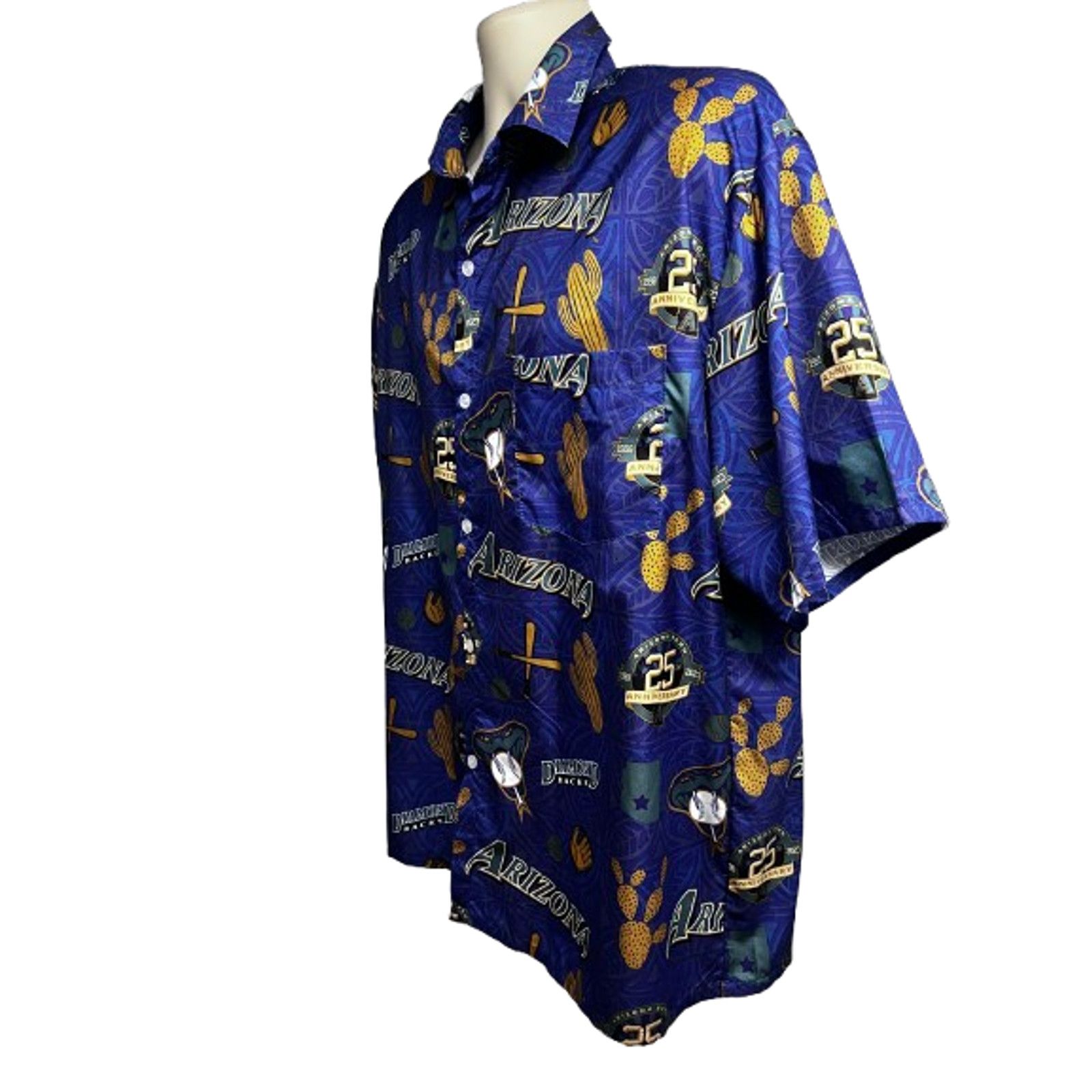Budweiser Arizona Diamondbacks MLB Baseball Hawaiian Button Shirt XL Size US XL / EU 56 / 4 - 3 Thumbnail