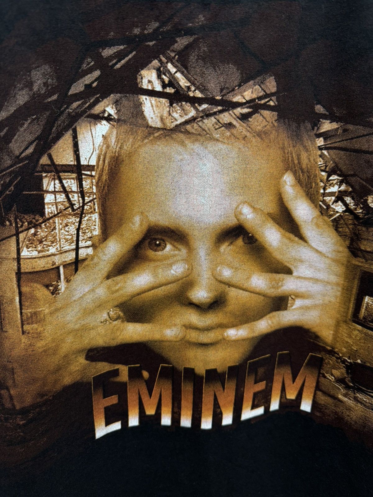 Eminem Eminem vintage single t-shirt M sz 1990th Slim Shaddy Size US XL / EU 56 / 4 - 4 Thumbnail