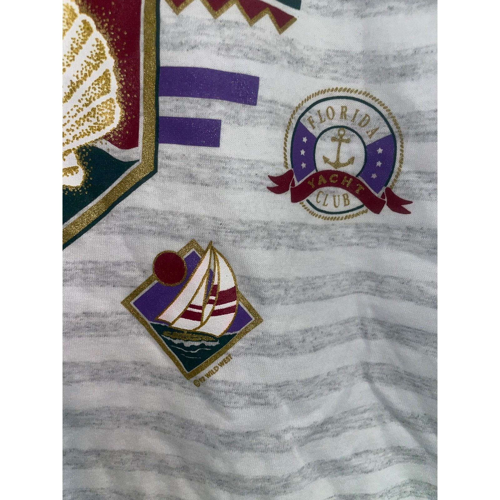 Vintage Vintage Florida Coast Shirt Beach Yacht Club Tee VTG 90s L Size US L / EU 52-54 / 3 - 6 Thumbnail