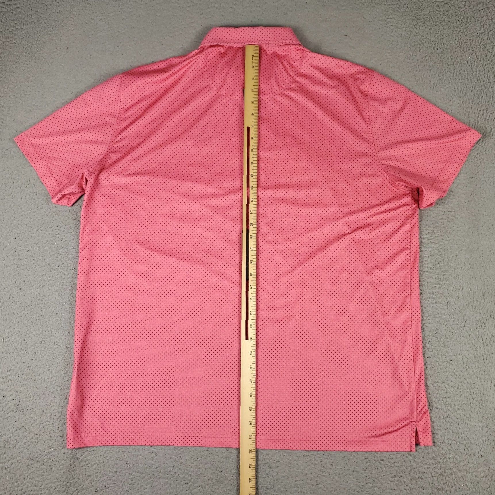 Vintage Donald Ross Polo Shirt Mens Size 2XL Pink Micro Dot Short Sleeve Golf Size US XXL / EU 58 / 5 - 4 Thumbnail