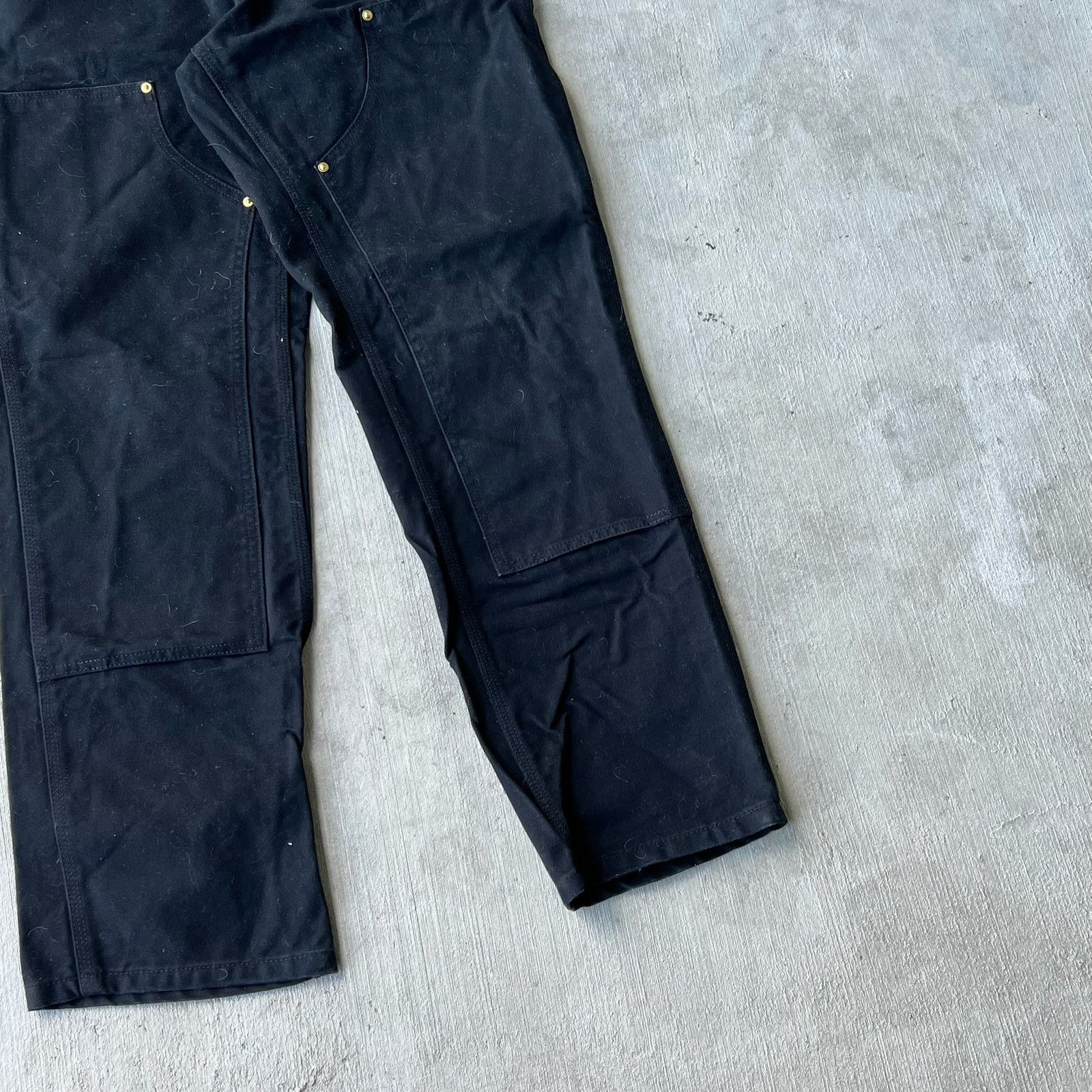 Carhartt × Vintage Carhartt black double knee work wear carpenter pants Size US 35 - 4 Thumbnail
