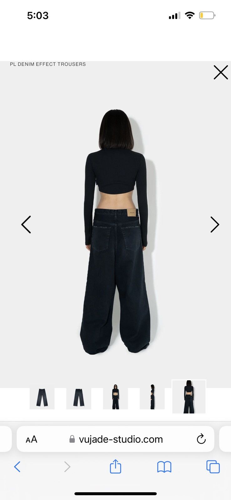 Vuja De Vuja De PL Denim Effect Trousers | Grailed