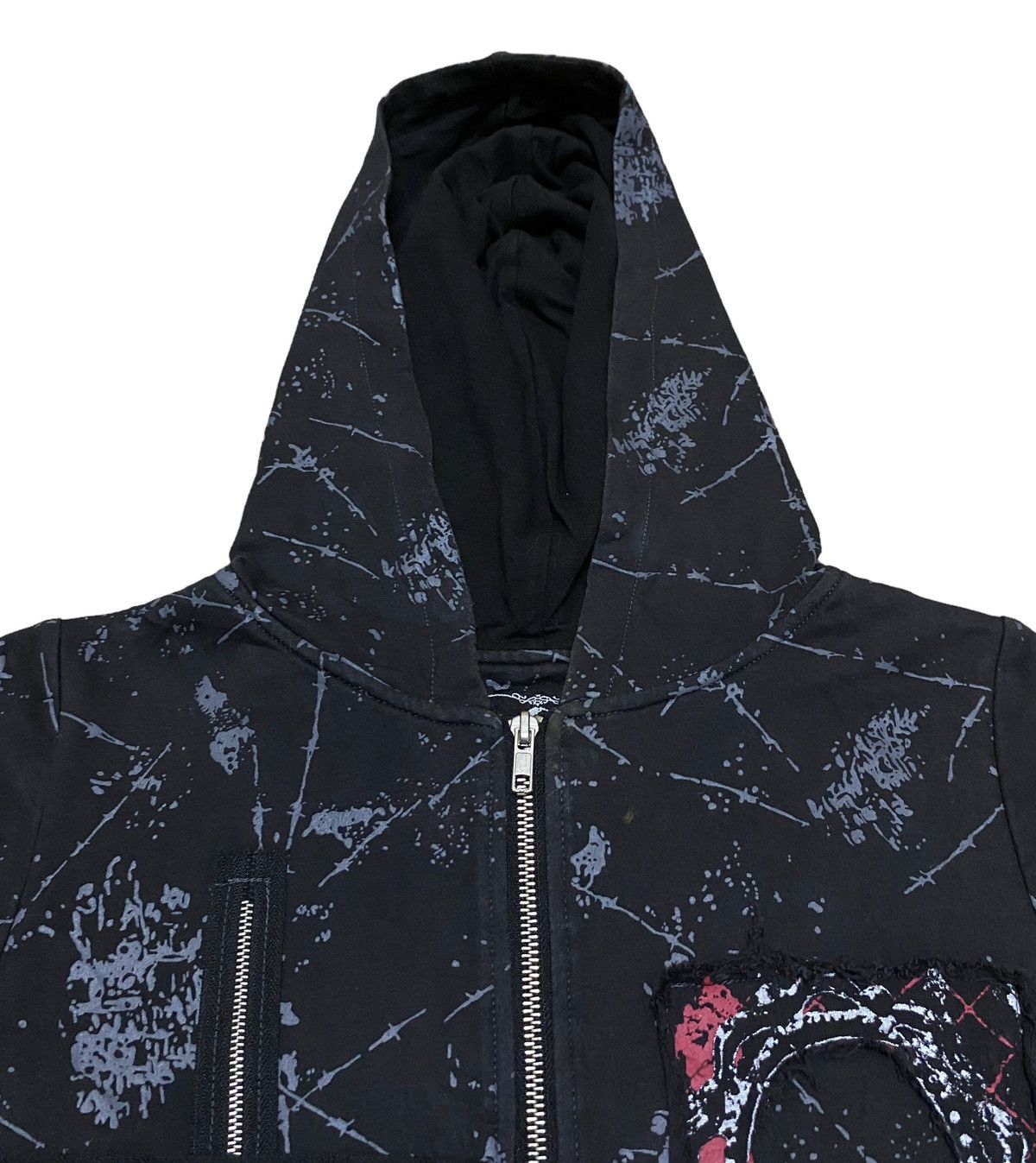 If Six Was Nine × Japanese Brand × Vintage Rare Design Vintage Brand Blood Storm Bondage Hoodie 1990s Size US M / EU 48-50 / 2 - 3 Thumbnail