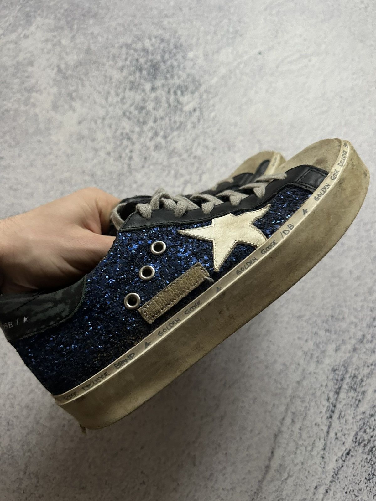Golden Goose Golden Goose Glitter Colorblock Pattern Sneakers Size US 8 / IT 38 - 10 Thumbnail