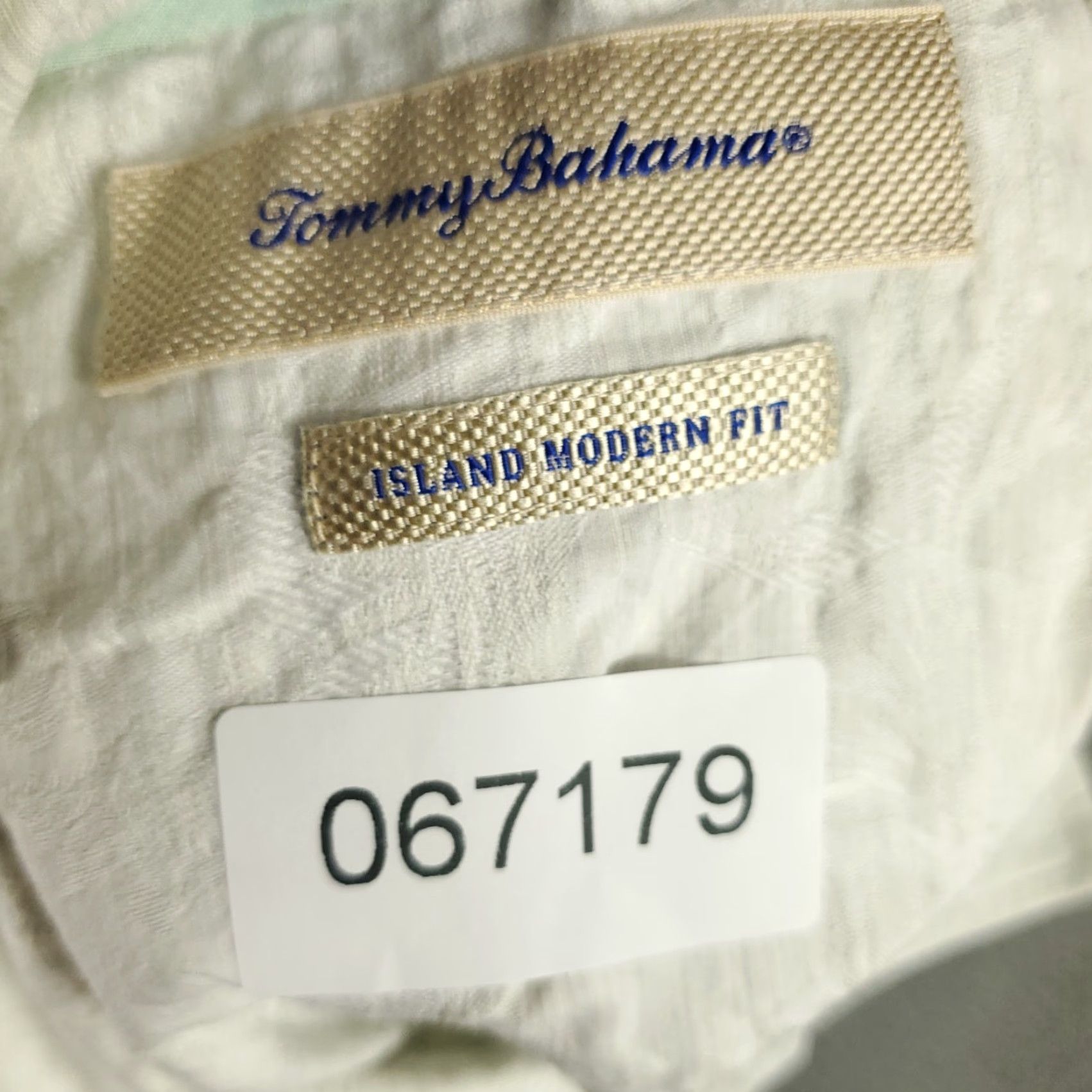 Tommy Bahama Tommy Bahama Shirt Mens 2XL Beige Cotton Silk Blend Button-Up Long Sleeve Vintage: No Size US XXL / EU 58 / 5 - 8 Thumbnail
