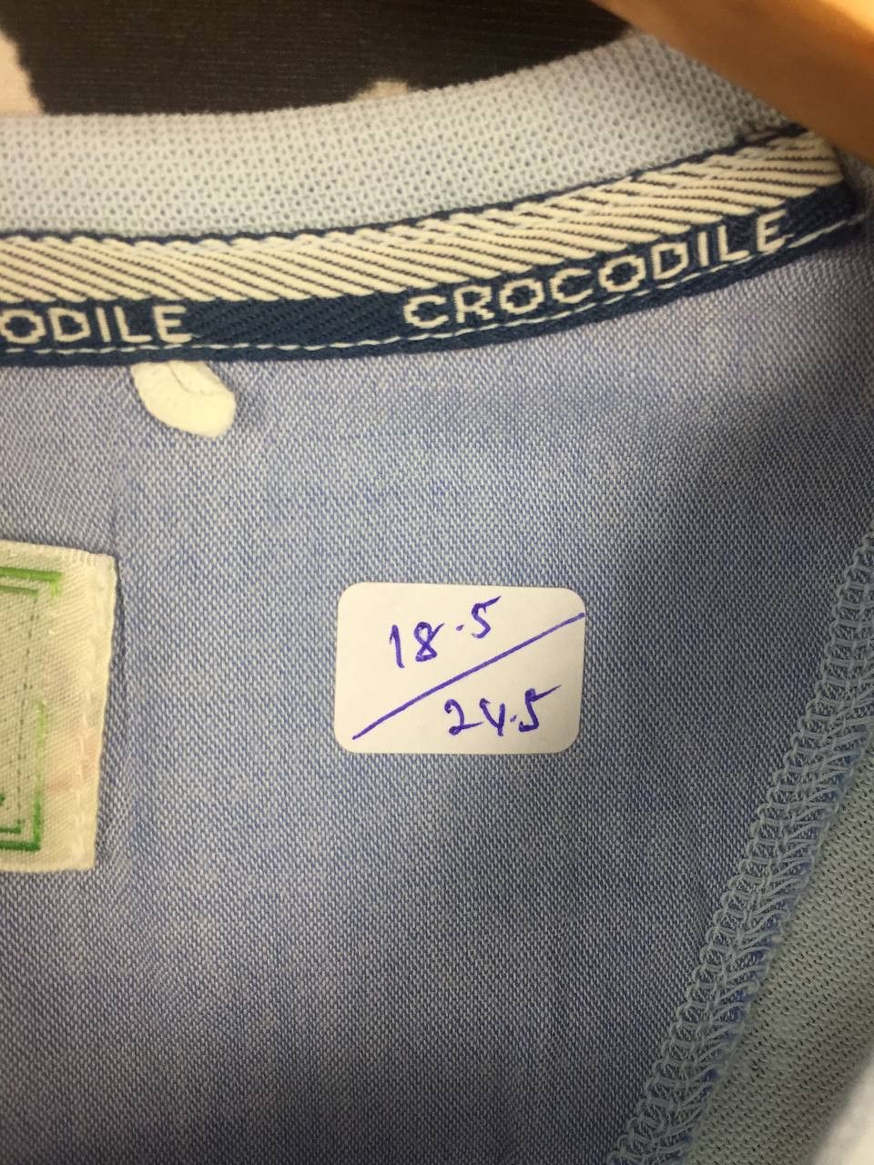 Vintage Vtg Crocodile Casual Light Blue Patterned Henley Tee Size US S / EU 44-46 / 1 - 7 Thumbnail
