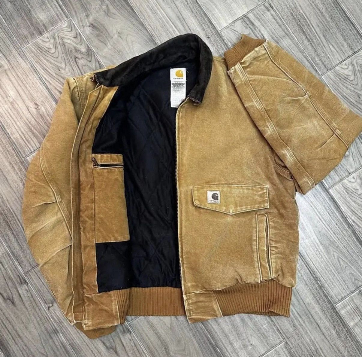 Carhartt Carhartt Bomber Jacket J165 L (2008) Great Fading Size US L / EU 52-54 / 3 - 3 Thumbnail