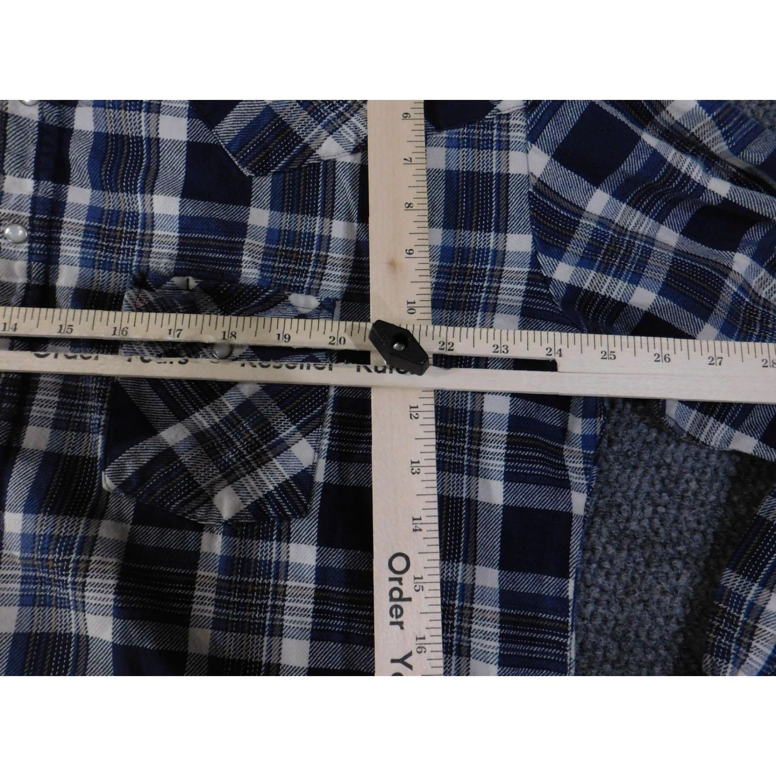 Vintage VINTAGE Ely Cattleman Shirt Mens XLT Blue Plaid Western Pearl Snap Size US XL / EU 56 / 4 - 6 Thumbnail