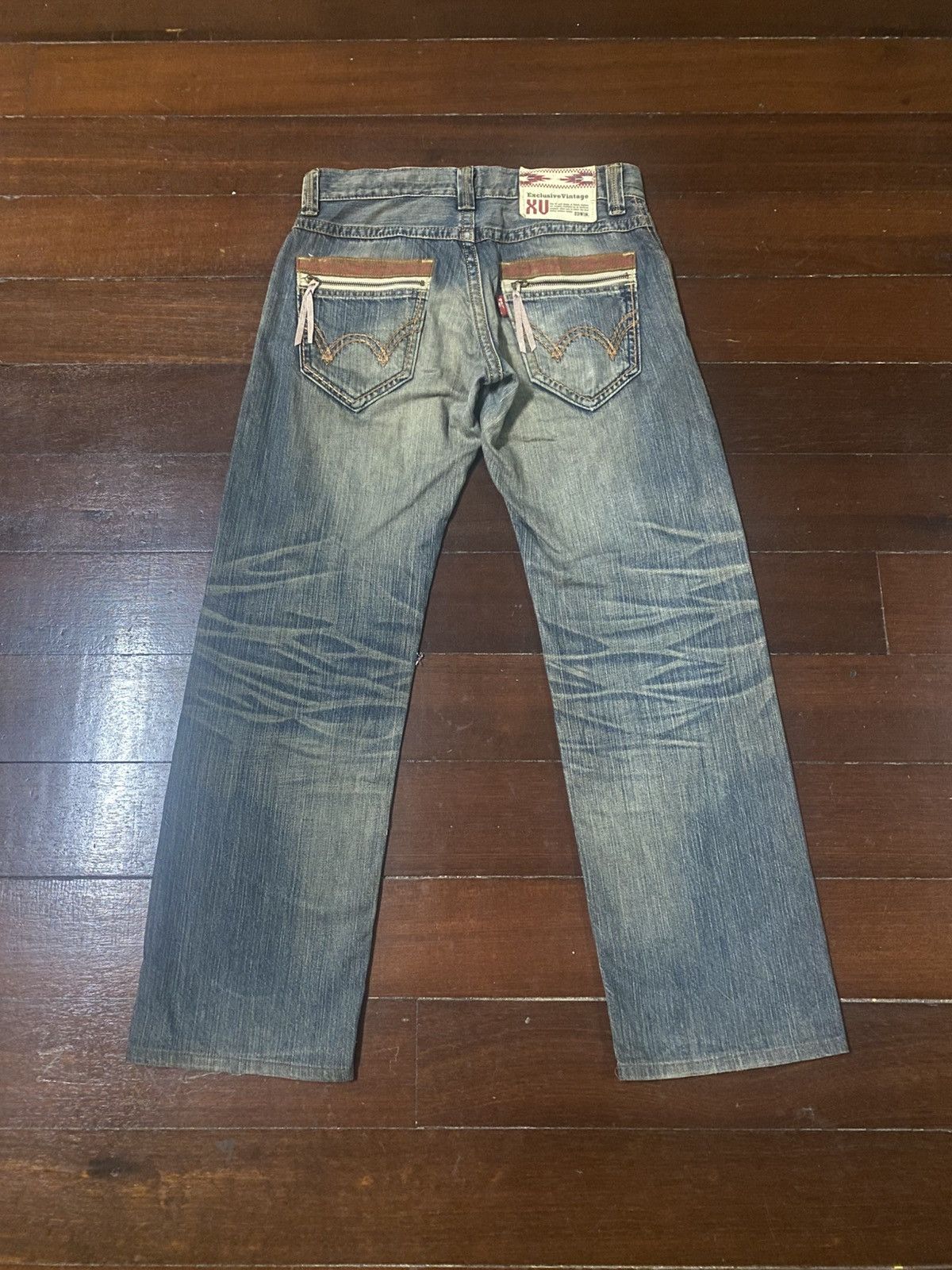 Edwin Edwin exclusive vintage mud wash flare rusty distressed Size US 33 - 11 Thumbnail